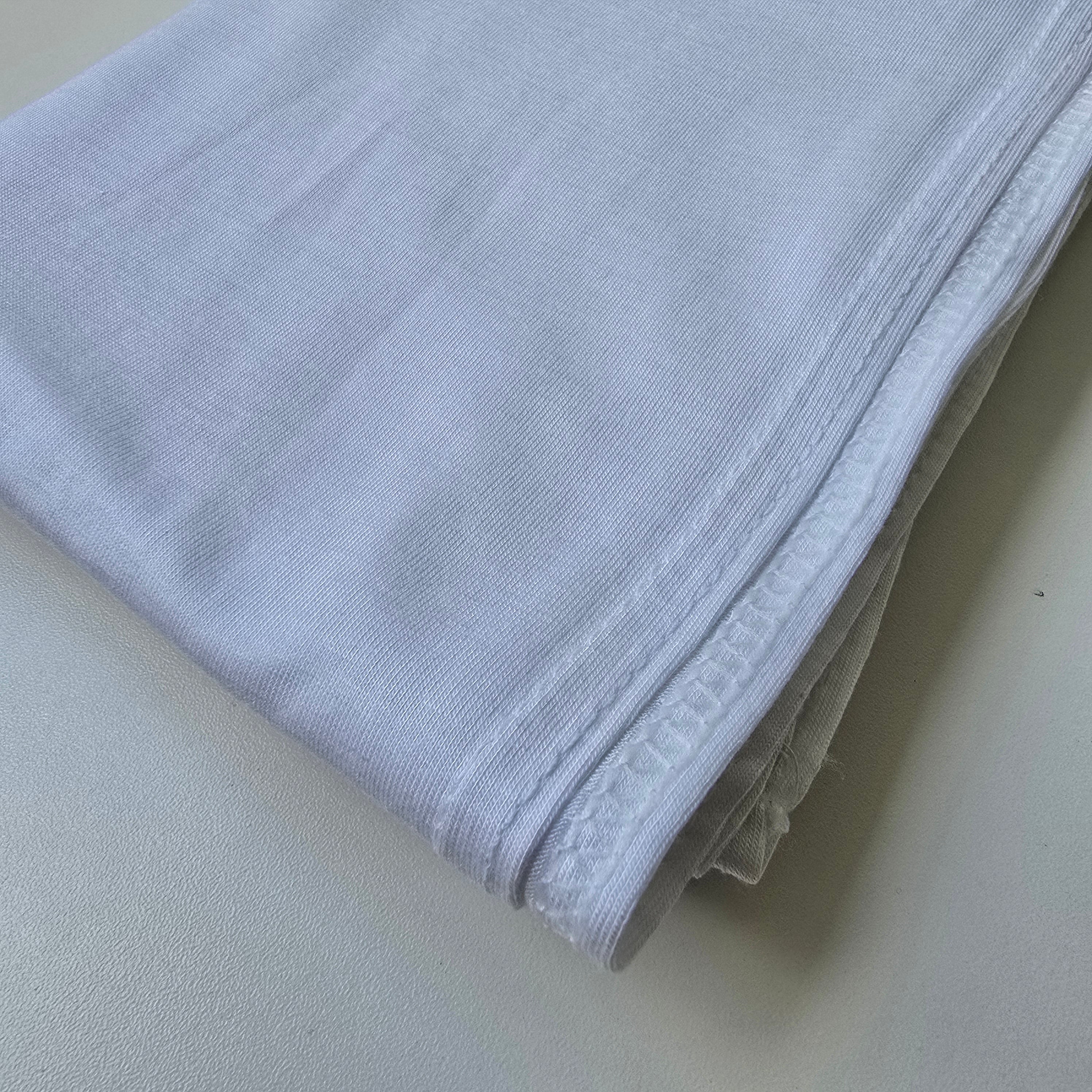 1pc Women's Premium Jersey Hijab White, Solid Color Knitted Scarf, Jersey Hijab, Muslim Prayer Headwrap, Suitable For All Seasons