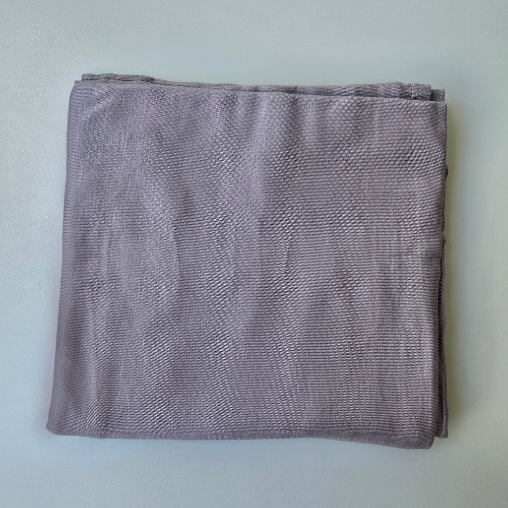 1pc Women's Premium Jersey Hijab Heather Grey, Solid Colour Knitted Scarf, Jersey Hijab, Muslim Prayer Headwrap, Suitable For All Seasons