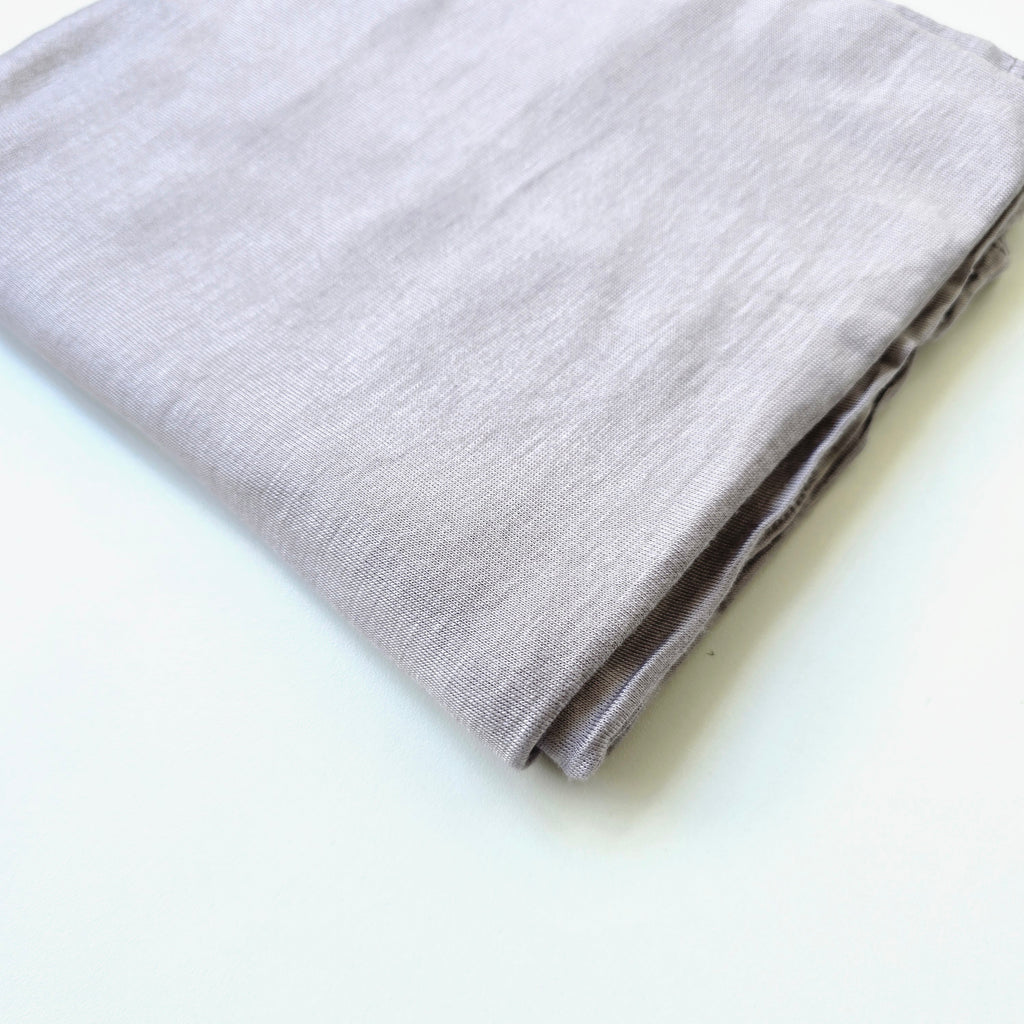 1pc Women's Premium Jersey Hijab Heather Grey, Solid Colour Knitted Scarf, Jersey Hijab, Muslim Prayer Headwrap, Suitable For All Seasons