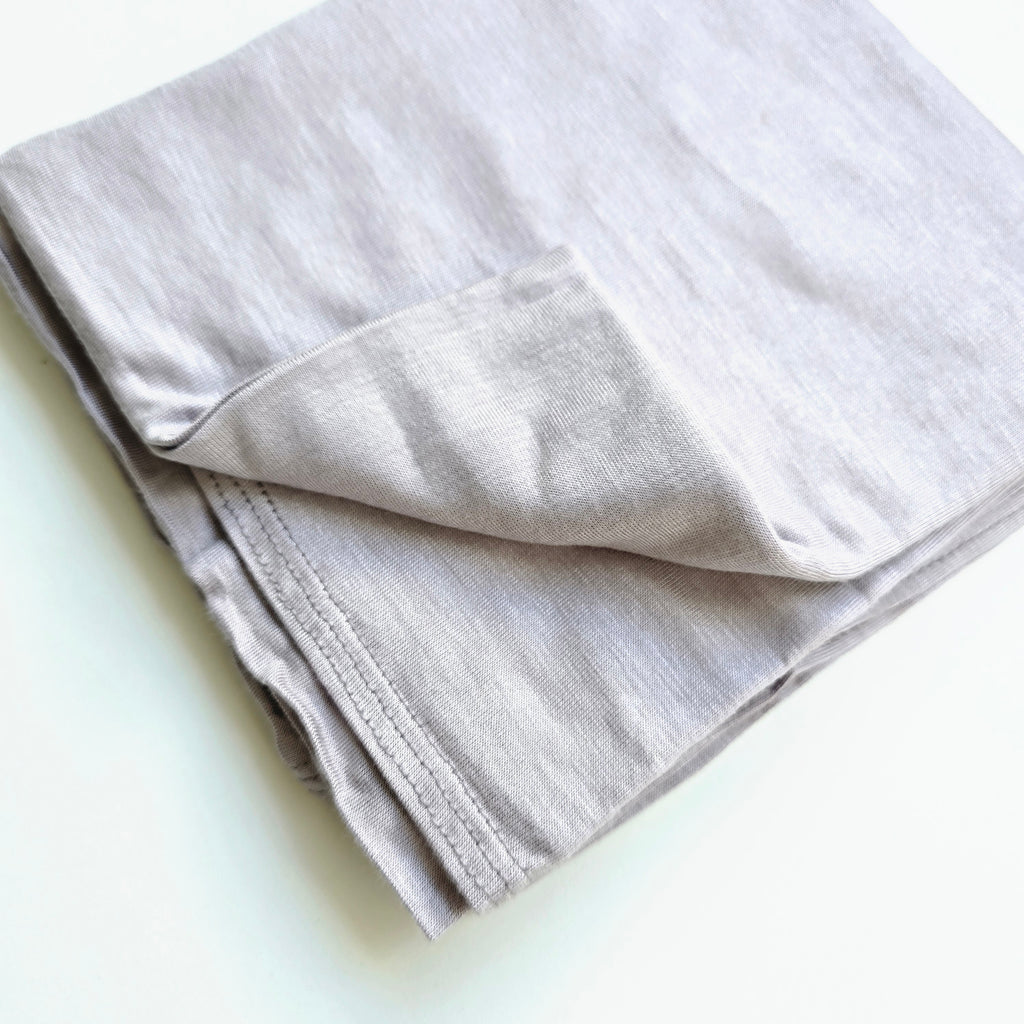 1pc Women's Premium Jersey Hijab Heather Grey, Solid Colour Knitted Scarf, Jersey Hijab, Muslim Prayer Headwrap, Suitable For All Seasons