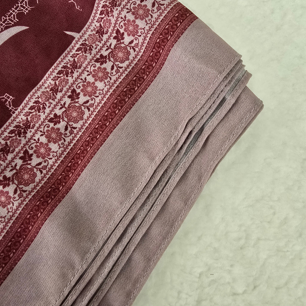 1pc Women's Printed Chiffon Hijab , Lightweight Soft Scarf, Elegant Muslim Headwrap, Breathable Modest Wear for All Seasons