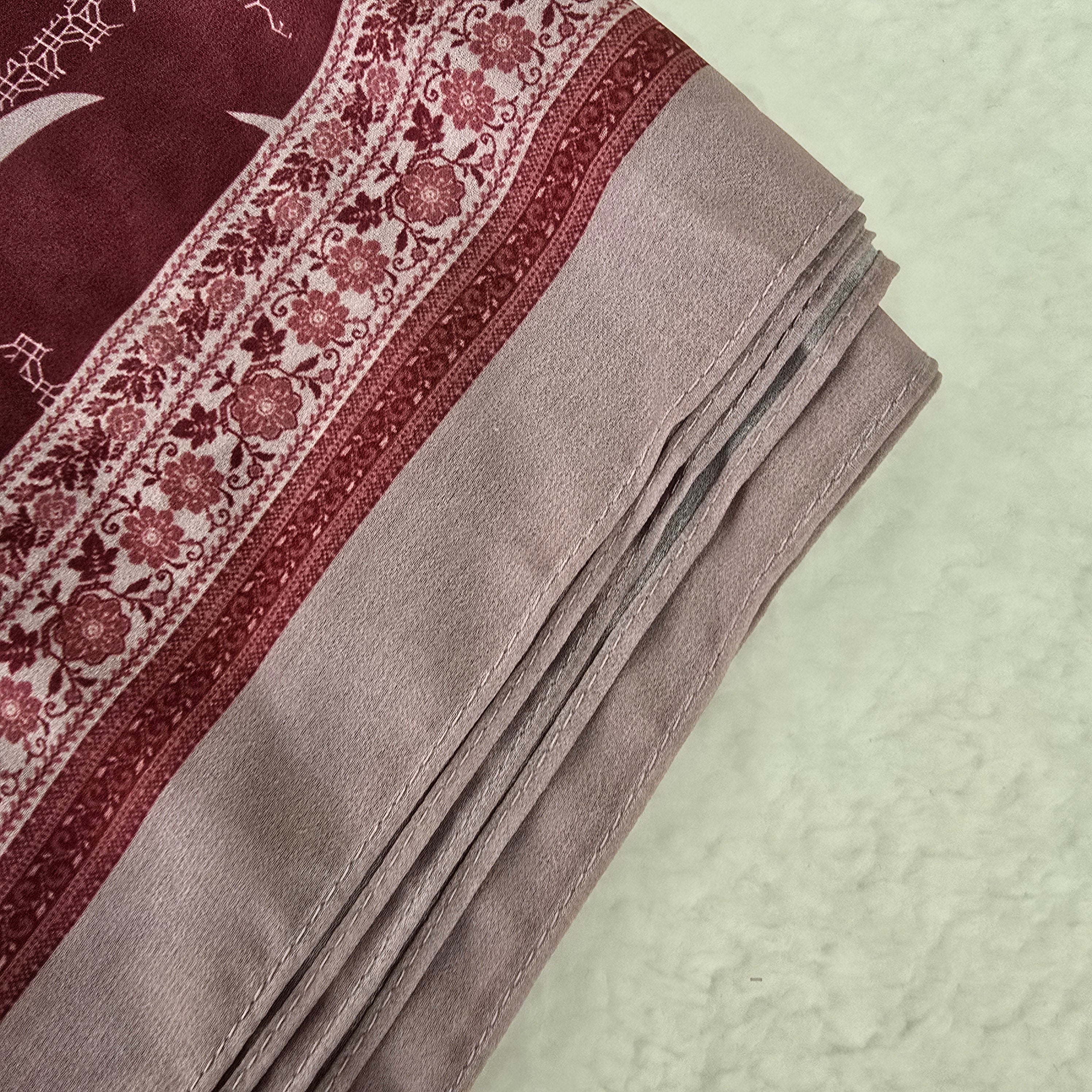 1pc Women's Printed Chiffon Hijab , Lightweight Soft Scarf, Elegant Muslim Headwrap, Breathable Modest Wear for All Seasons