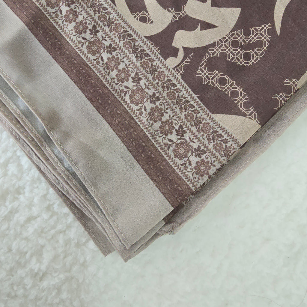 1pc Women's Printed Chiffon Hijab , Lightweight Soft Scarf, Elegant Muslim Headwrap, Breathable Modest Wear for All Seasons