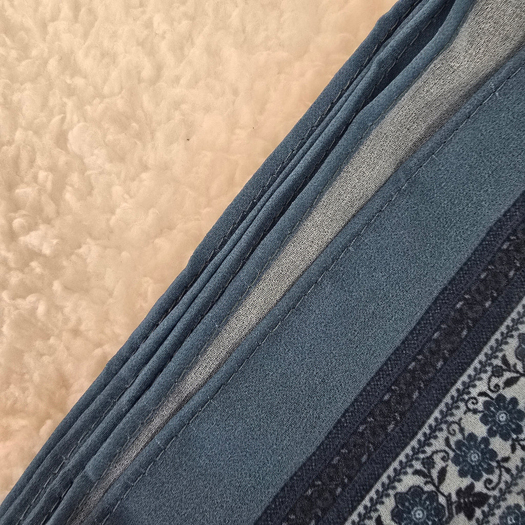 1pc Women's Printed Chiffon Hijab , Lightweight Soft Scarf, Elegant Muslim Headwrap, Breathable Modest Wear for All Seasons