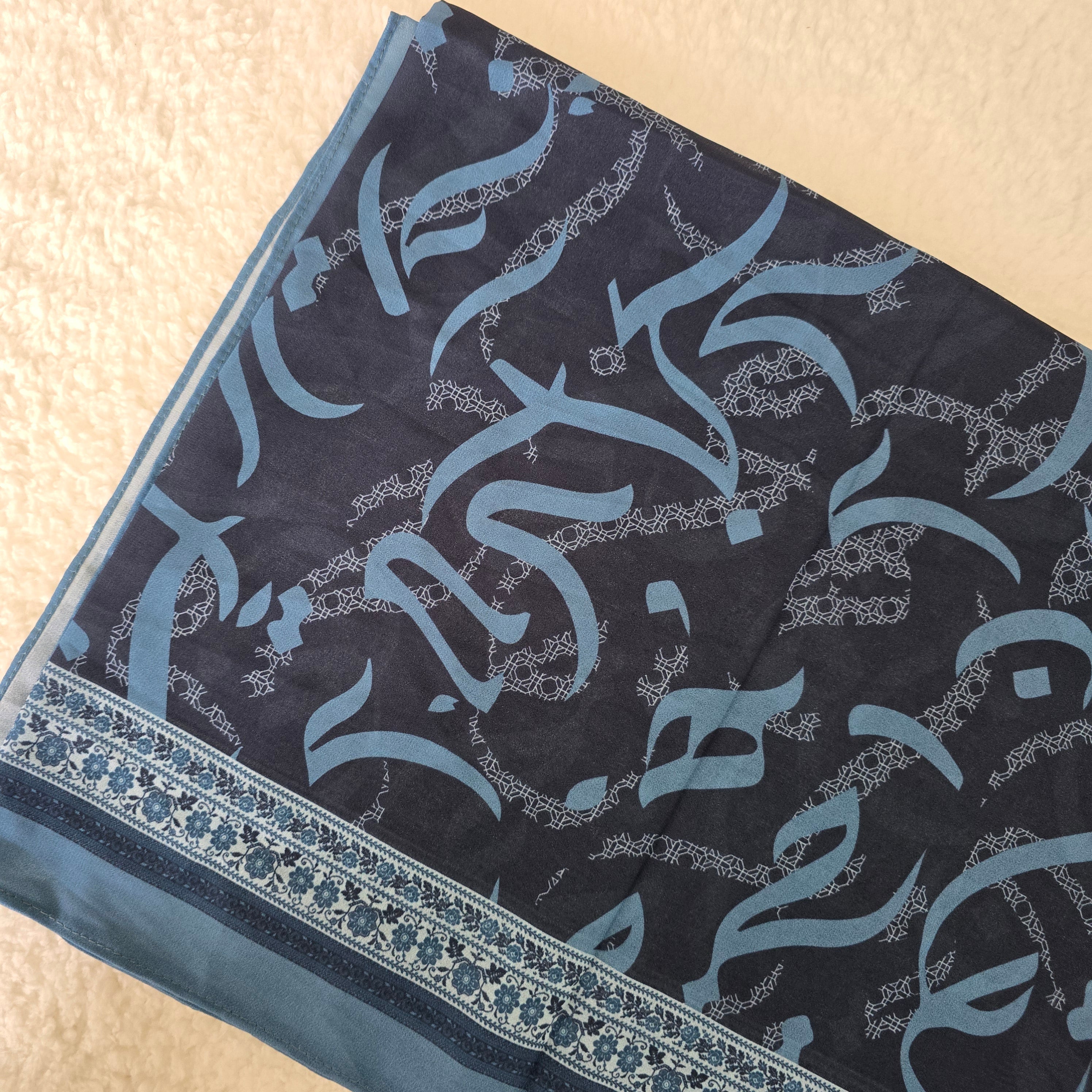 1pc Women's Printed Chiffon Hijab , Lightweight Soft Scarf, Elegant Muslim Headwrap, Breathable Modest Wear for All Seasons