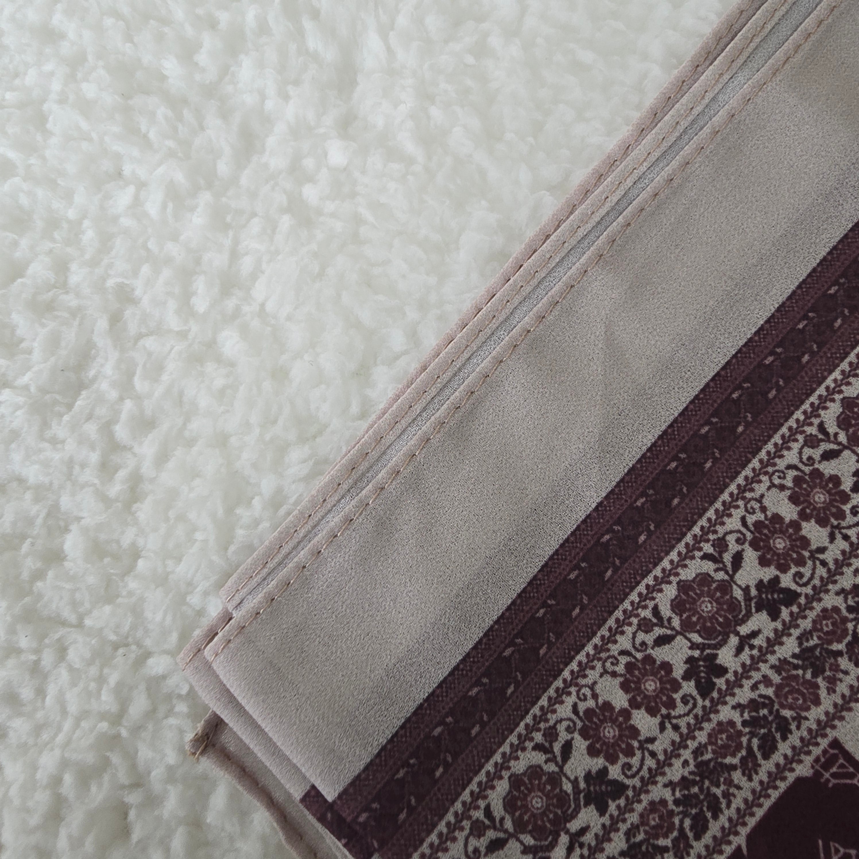 1pc Women's Printed Chiffon Hijab , Lightweight Soft Scarf, Elegant Muslim Headwrap, Breathable Modest Wear for All Seasons