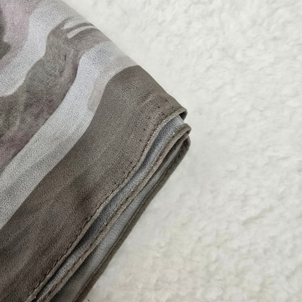 1pc Women's Printed Chiffon Hijab , Lightweight Soft Scarf, Elegant Muslim Headwrap, Breathable Modest Wear for All Seasons