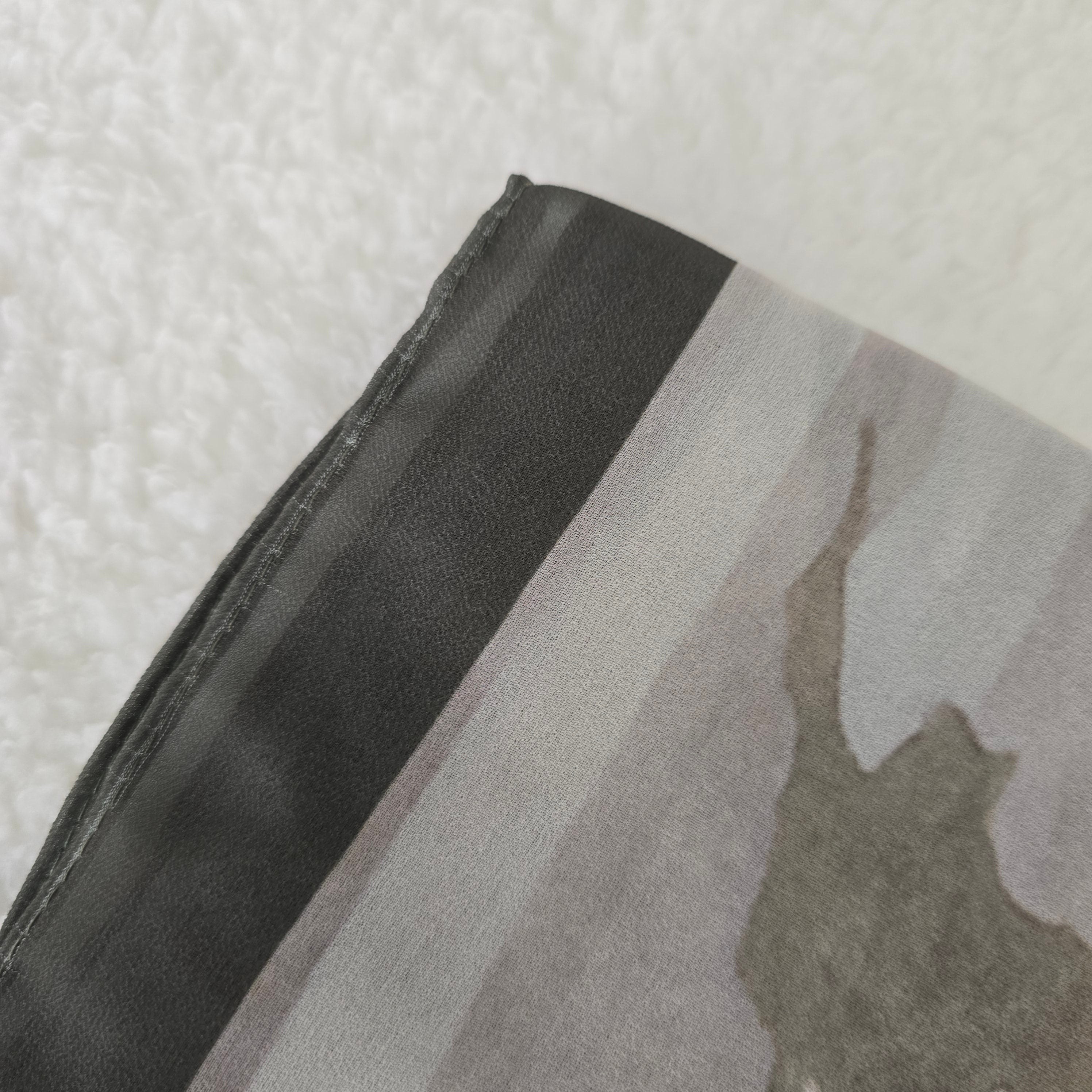 1pc Women's Printed Chiffon Hijab , Lightweight Soft Scarf, Elegant Muslim Headwrap, Breathable Modest Wear for All Seasons