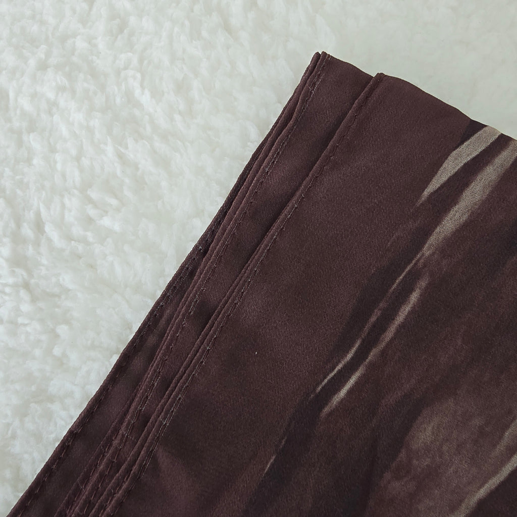 1pc Women's Printed Chiffon Hijab , Lightweight Soft Scarf, Elegant Muslim Headwrap, Breathable Modest Wear for All Seasons