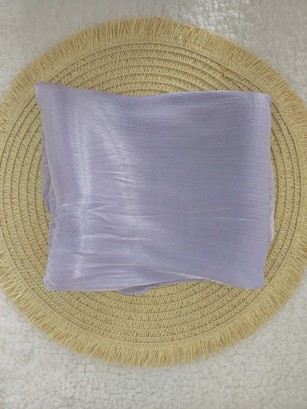 1pc Premium Lavender Shimmer Satin Hijab – Smooth, Shiny, Elegant Headscarf for Women | Elanee Modest