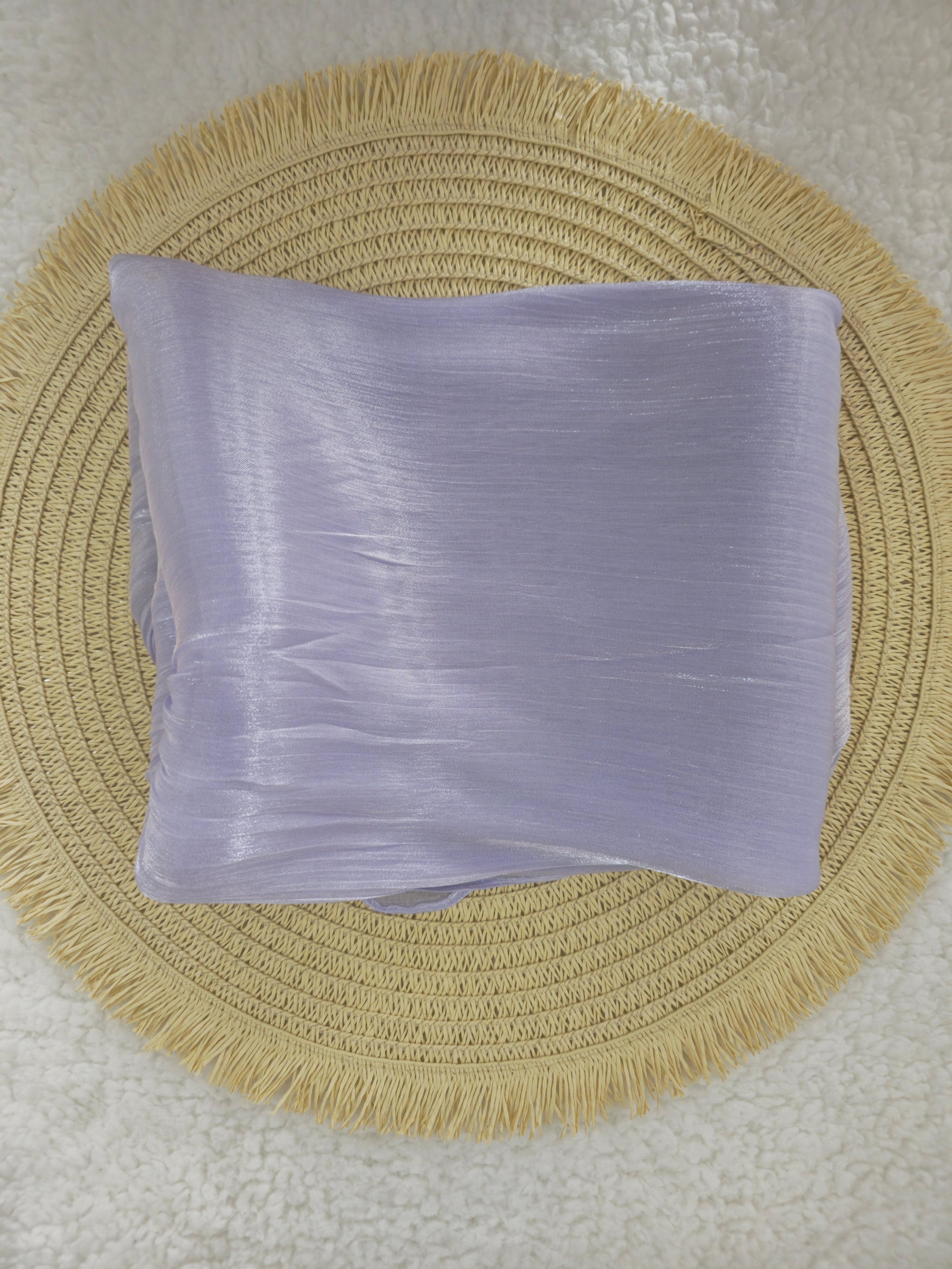 1pc Premium Lavender Shimmer Satin Hijab – Smooth, Shiny, Elegant Headscarf for Women | Elanee Modest