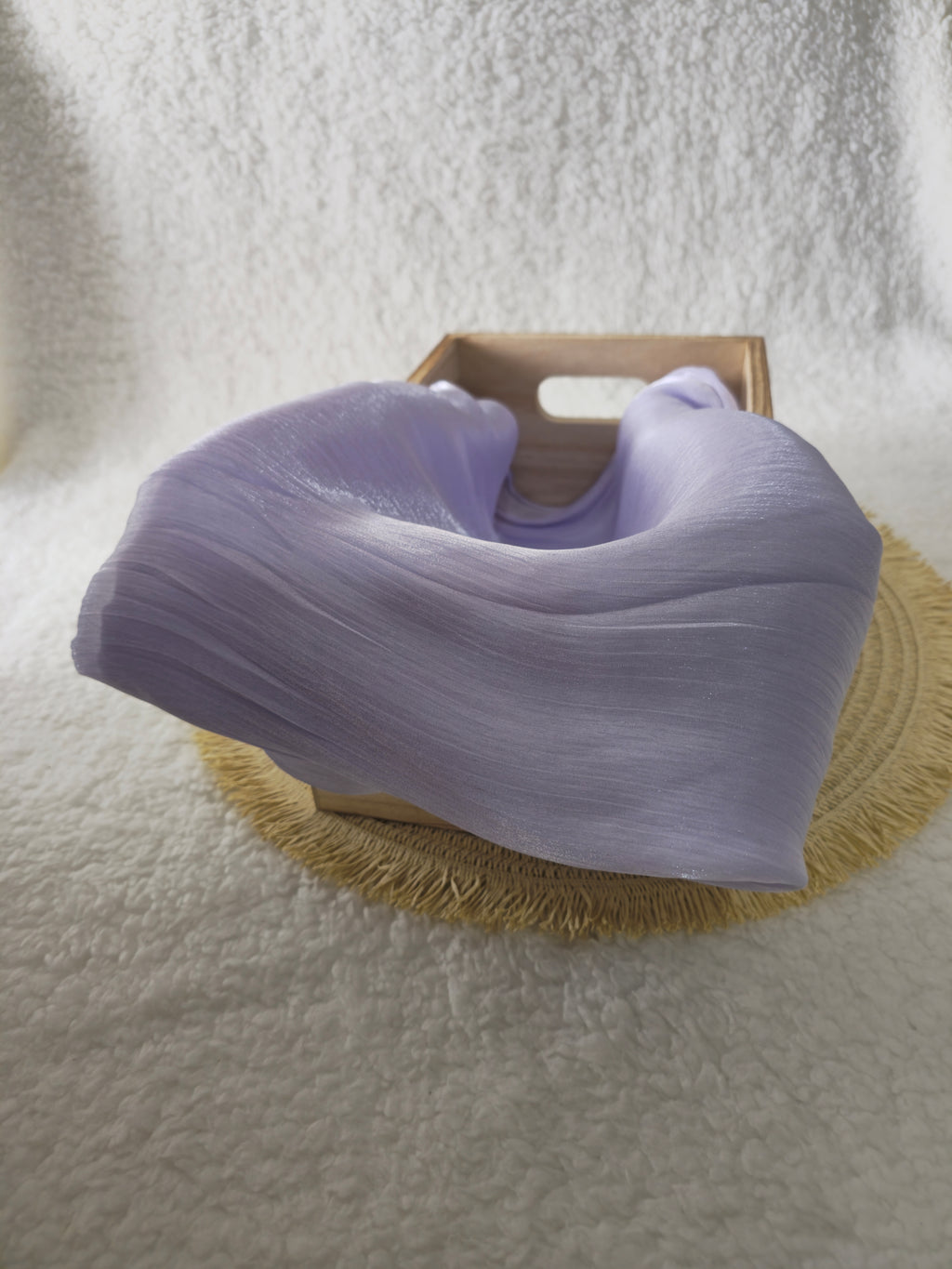 1pc Premium Lavender Shimmer Satin Hijab – Smooth, Shiny, Elegant Headscarf for Women | Elanee Modest