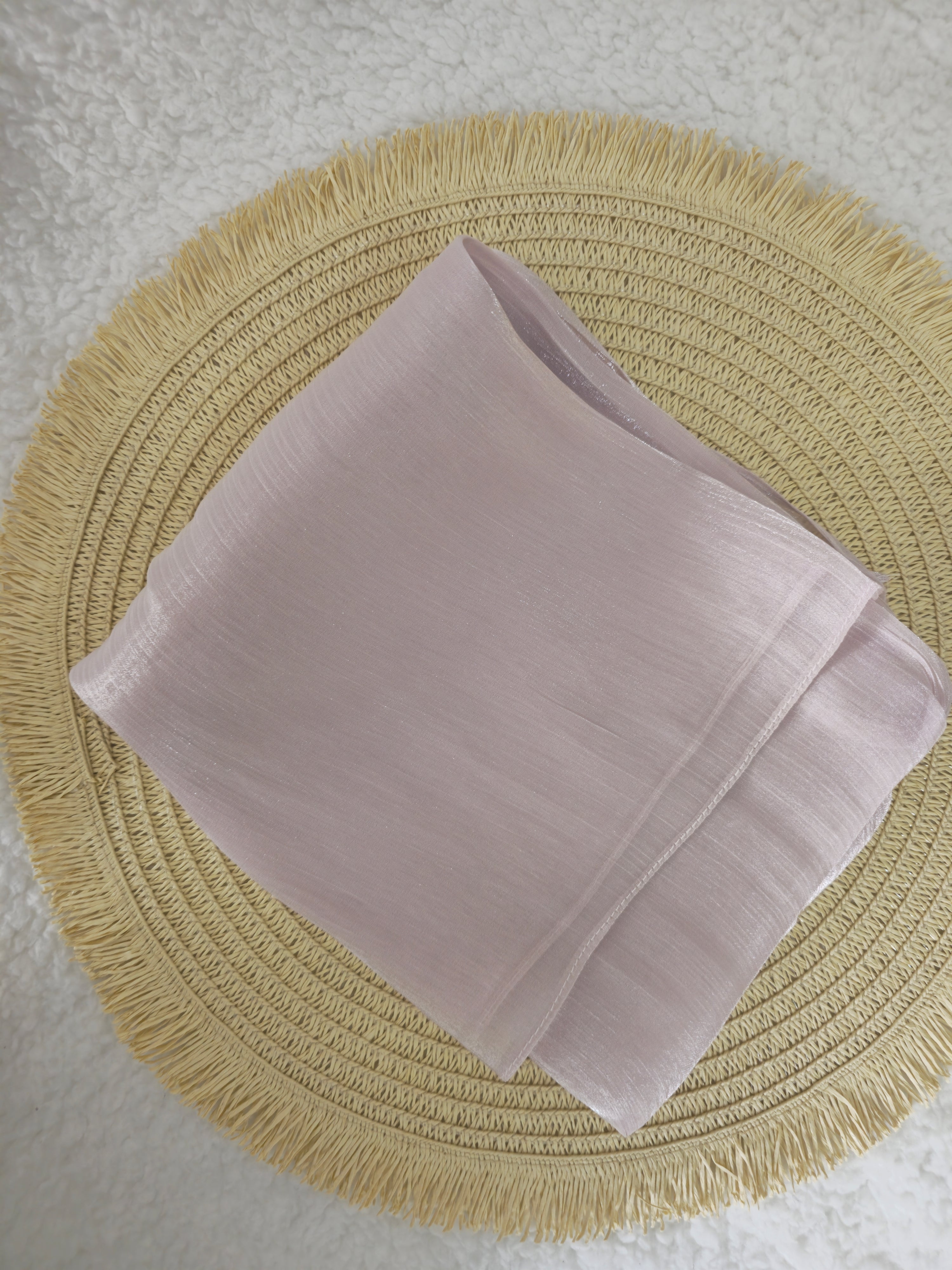 1pc Premium Dusty Lilac Shimmer Satin Hijab – Smooth, Shiny, Elegant Headscarf for Women | Elanee Modest