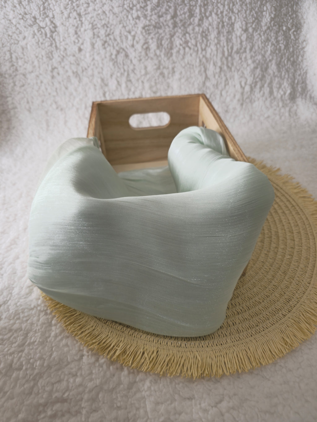 1pc Premium Sage Green Shimmer Satin Hijab – Smooth, Shiny, Elegant Headscarf for Women | Elanee Modest