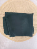 1pc Premium Forest Green Shimmer Satin Hijab – Smooth, Shiny, Elegant Headscarf for Women | Elanee Modest
