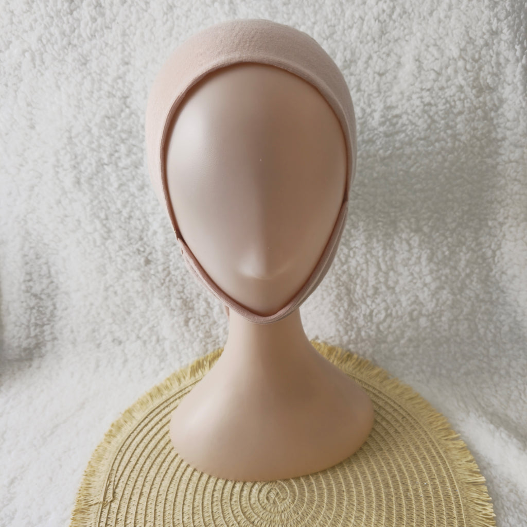 Dagu Single Colour Premium Hijab Cap with tie and chin cover – Soft, Stretchable Undercaps for Women | Elanee Modest