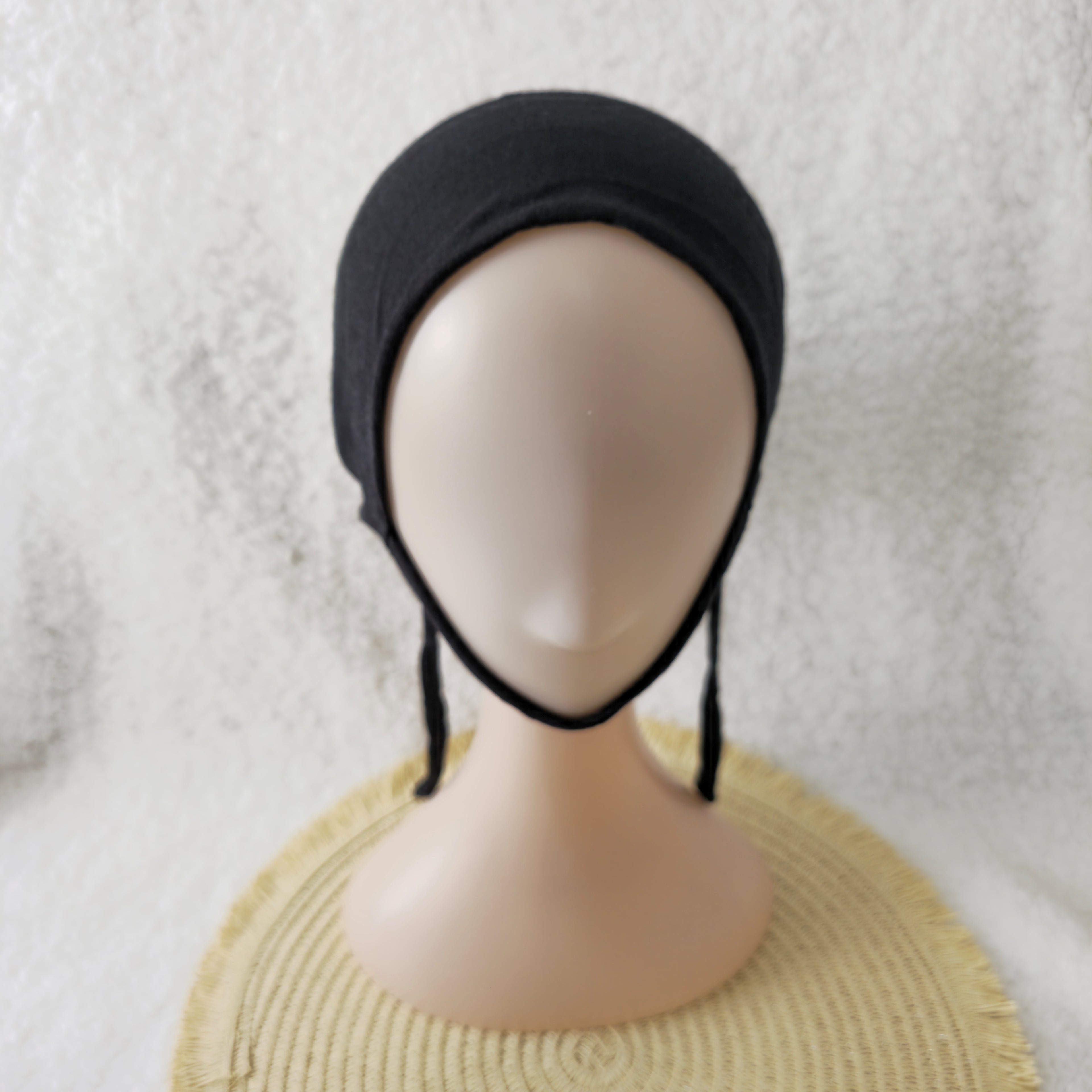 Dagu Single Colour Premium Hijab Cap with tie and chin cover – Soft, Stretchable Undercaps for Women | Elanee Modest