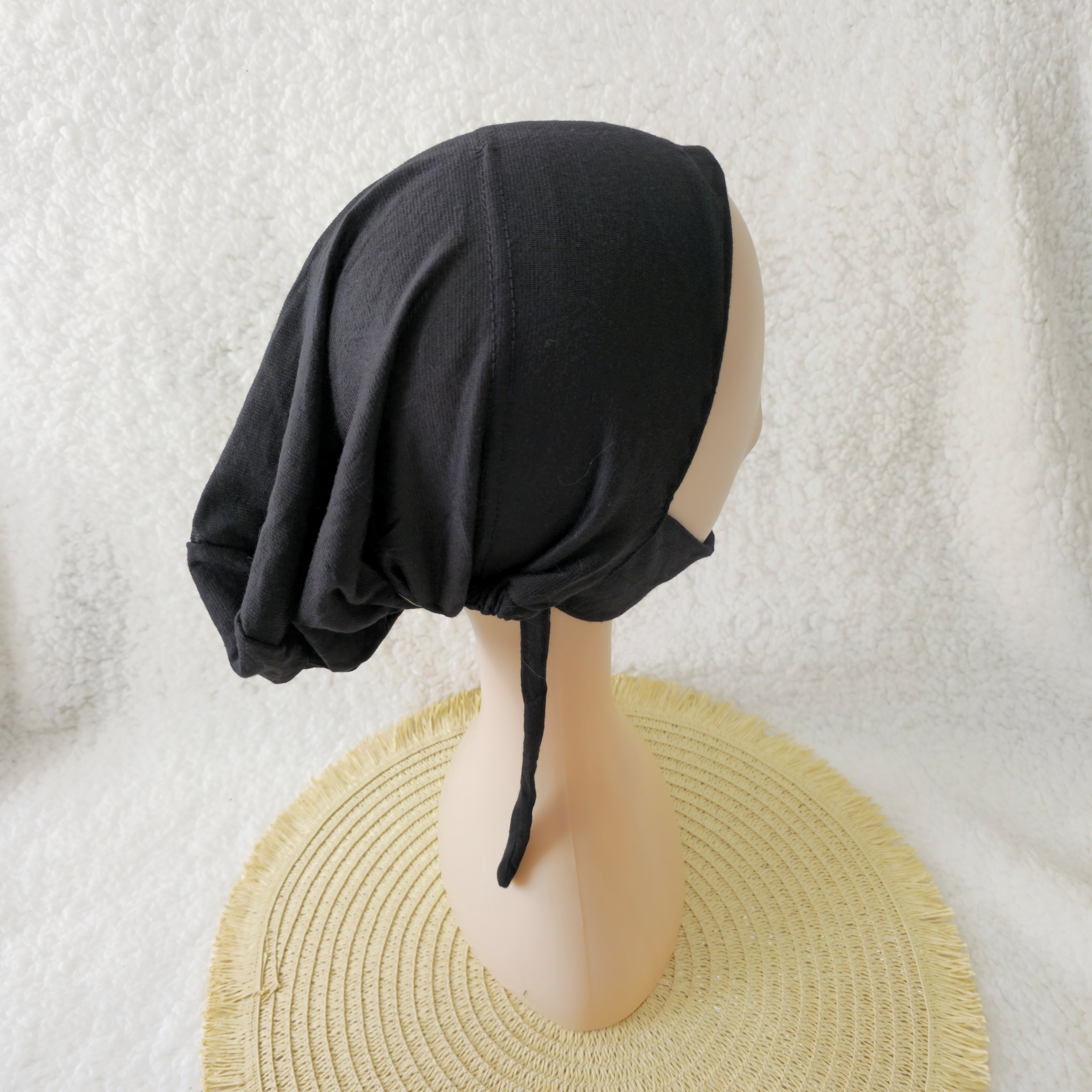 Dagu Single Colour Premium Hijab Cap with tie and chin cover – Soft, Stretchable Undercaps for Women | Elanee Modest
