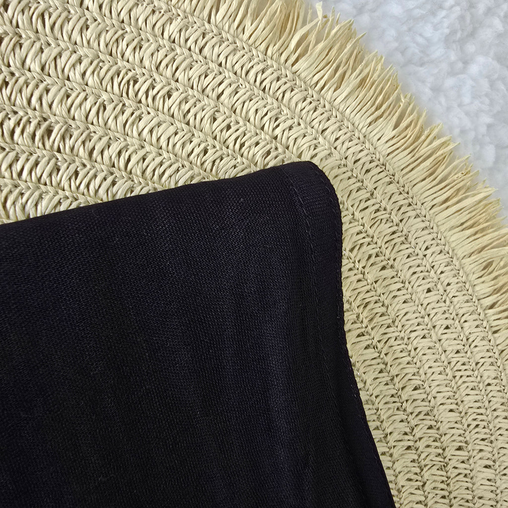 1pc Women's Bamboo Hijab Black, Solid Color Eco-Friendly Scarf, Breathable Bamboo  Hijab, Muslim Headwrap, Suitable for All Seasons