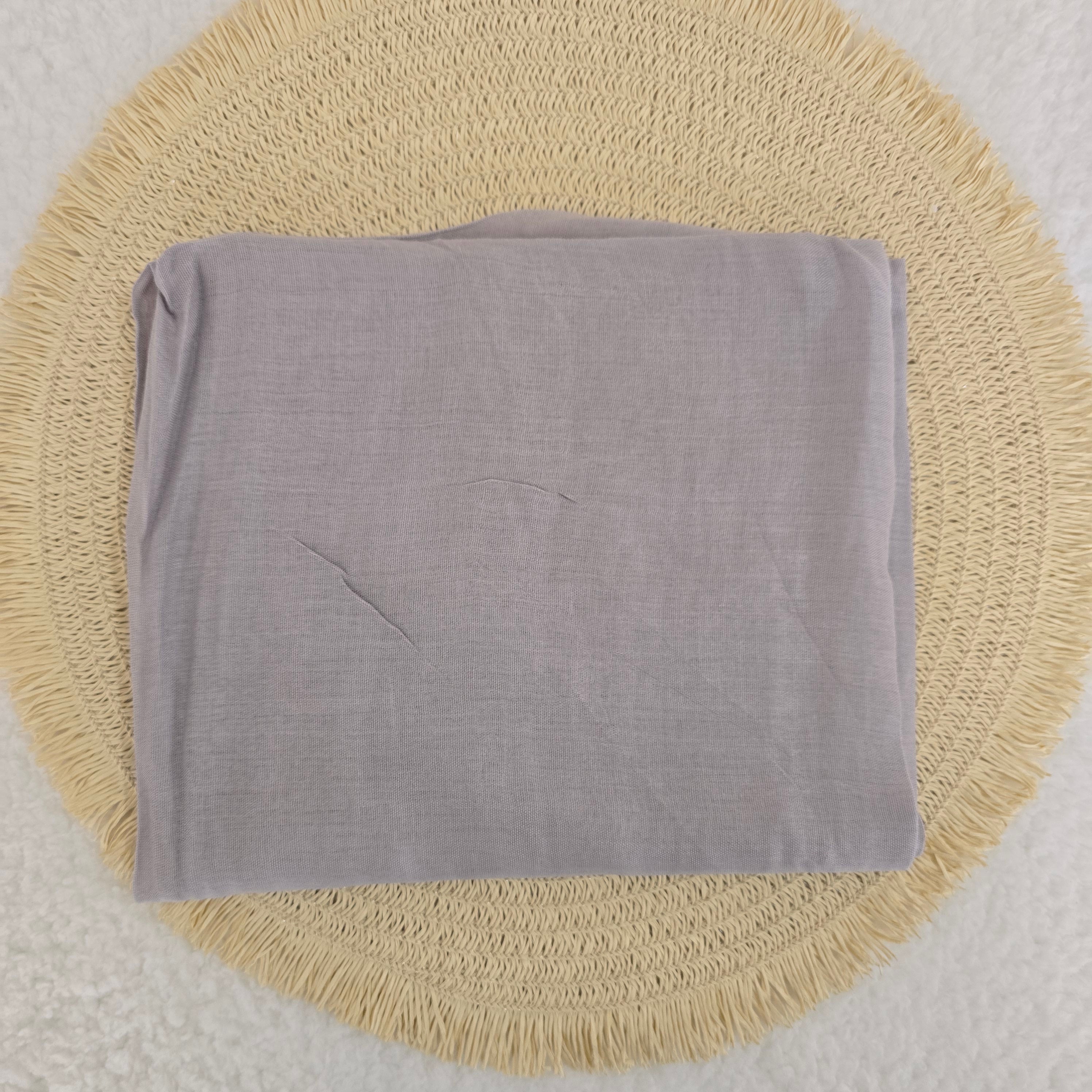 1pc Women's Bamboo Hijab Dusty Lilac, Solid Color Eco-Friendly Scarf, Breathable Bamboo  Hijab, Muslim Headwrap, Suitable for All Seasons