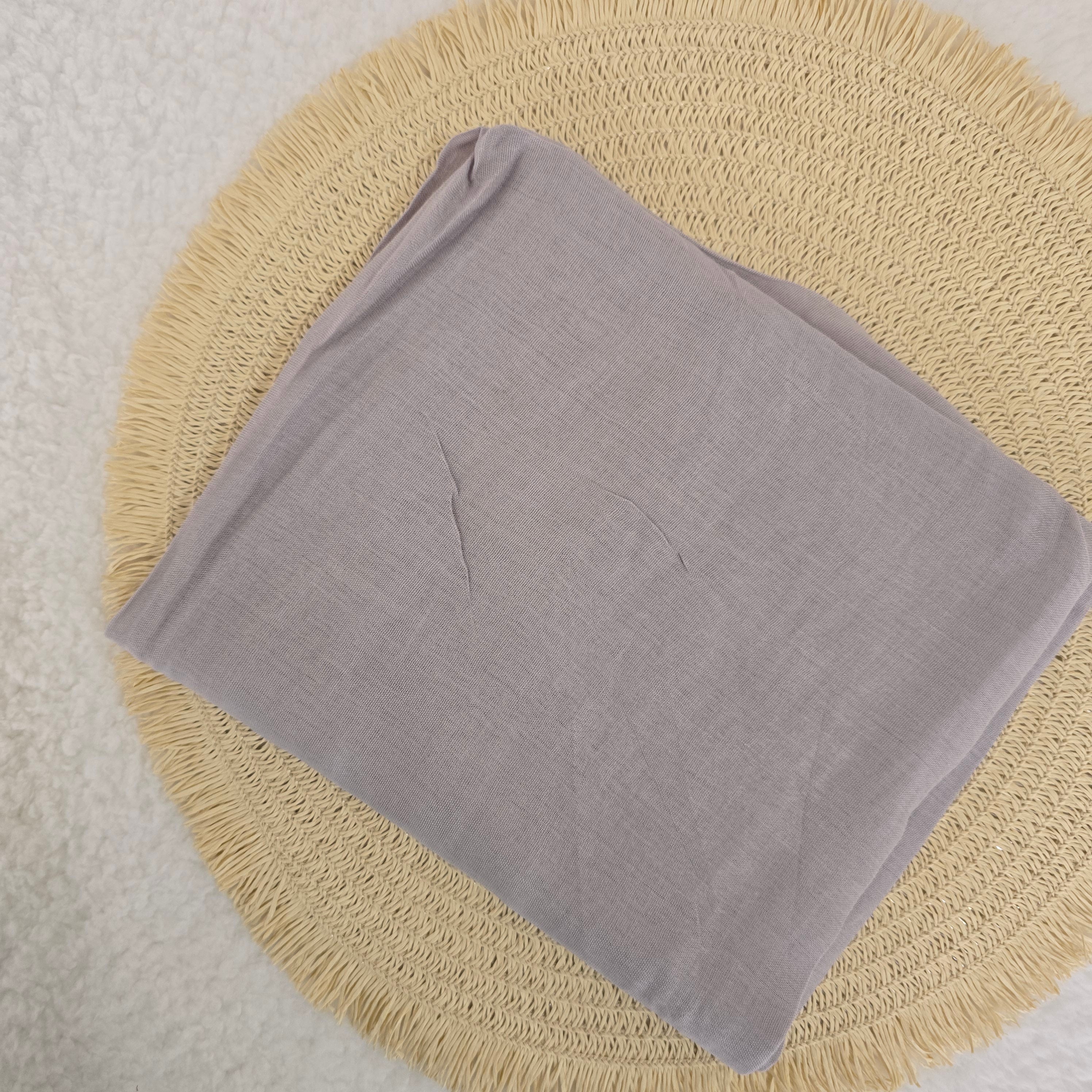 1pc Women's Bamboo Hijab Dusty Lilac, Solid Color Eco-Friendly Scarf, Breathable Bamboo  Hijab, Muslim Headwrap, Suitable for All Seasons