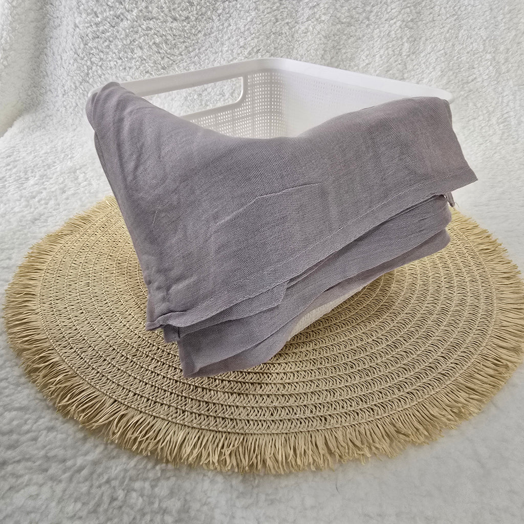 1pc Women's Bamboo Hijab Dusty Lilac, Solid Color Eco-Friendly Scarf, Breathable Bamboo  Hijab, Muslim Headwrap, Suitable for All Seasons