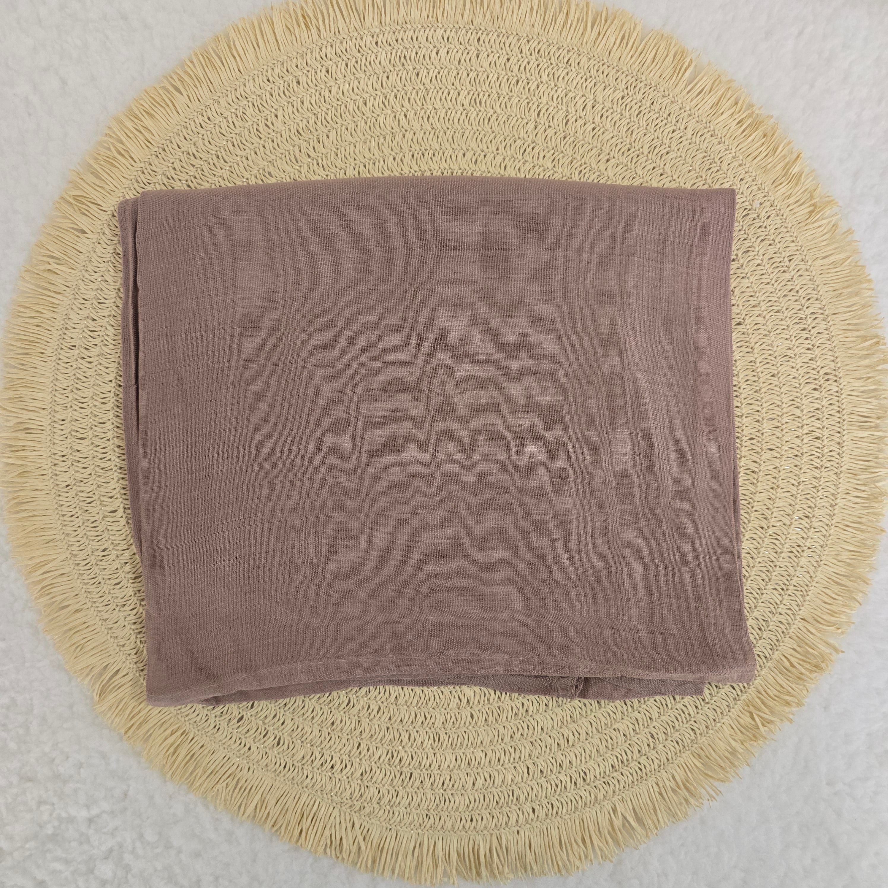 1pc Women's Bamboo Hijab Dusty Plum, Solid Color Eco-Friendly Scarf, Breathable Bamboo  Hijab, Muslim Headwrap, Suitable for All Seasons