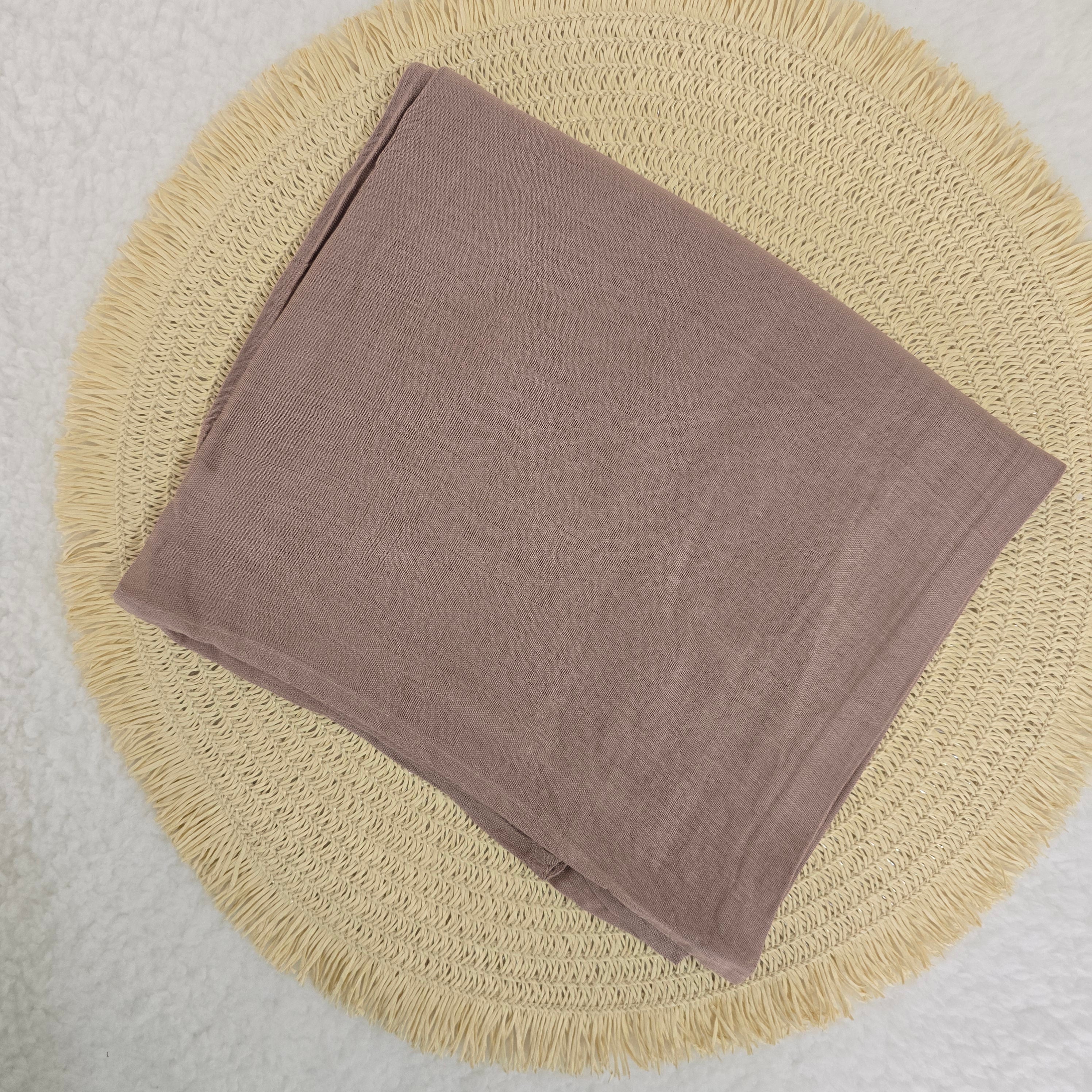 1pc Women's Bamboo Hijab Dusty Plum, Solid Color Eco-Friendly Scarf, Breathable Bamboo  Hijab, Muslim Headwrap, Suitable for All Seasons