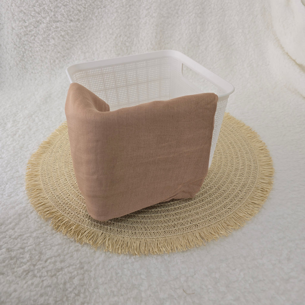 1pc Women's Bamboo Hijab Fawn, Solid Color Eco-Friendly Scarf, Breathable Bamboo  Hijab, Muslim Headwrap, Suitable for All Seasons