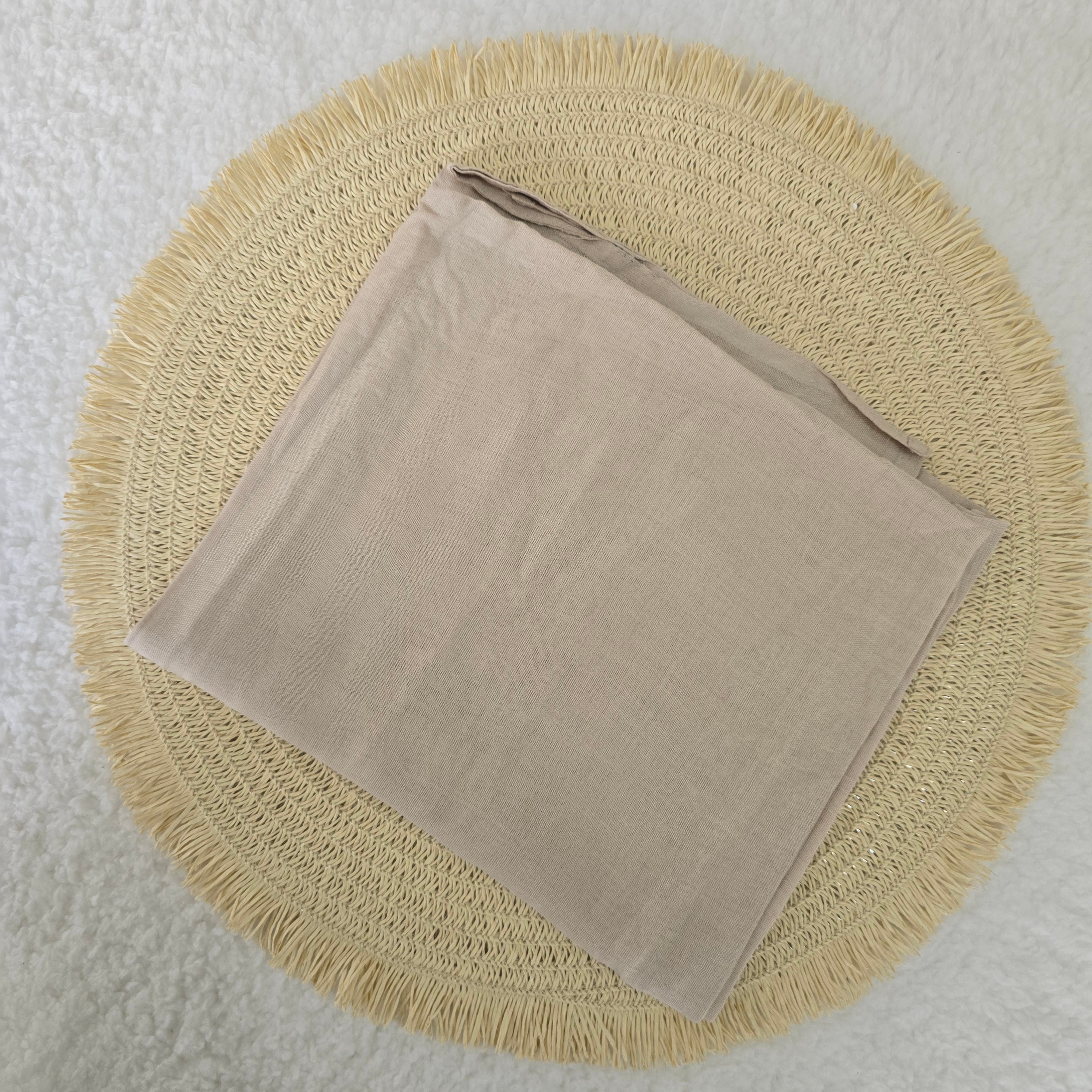 1pc Women's Bamboo Hijab Light Taupe, Solid Color Eco-Friendly Scarf, Breathable Bamboo  Hijab, Muslim Headwrap, Suitable for All Seasons