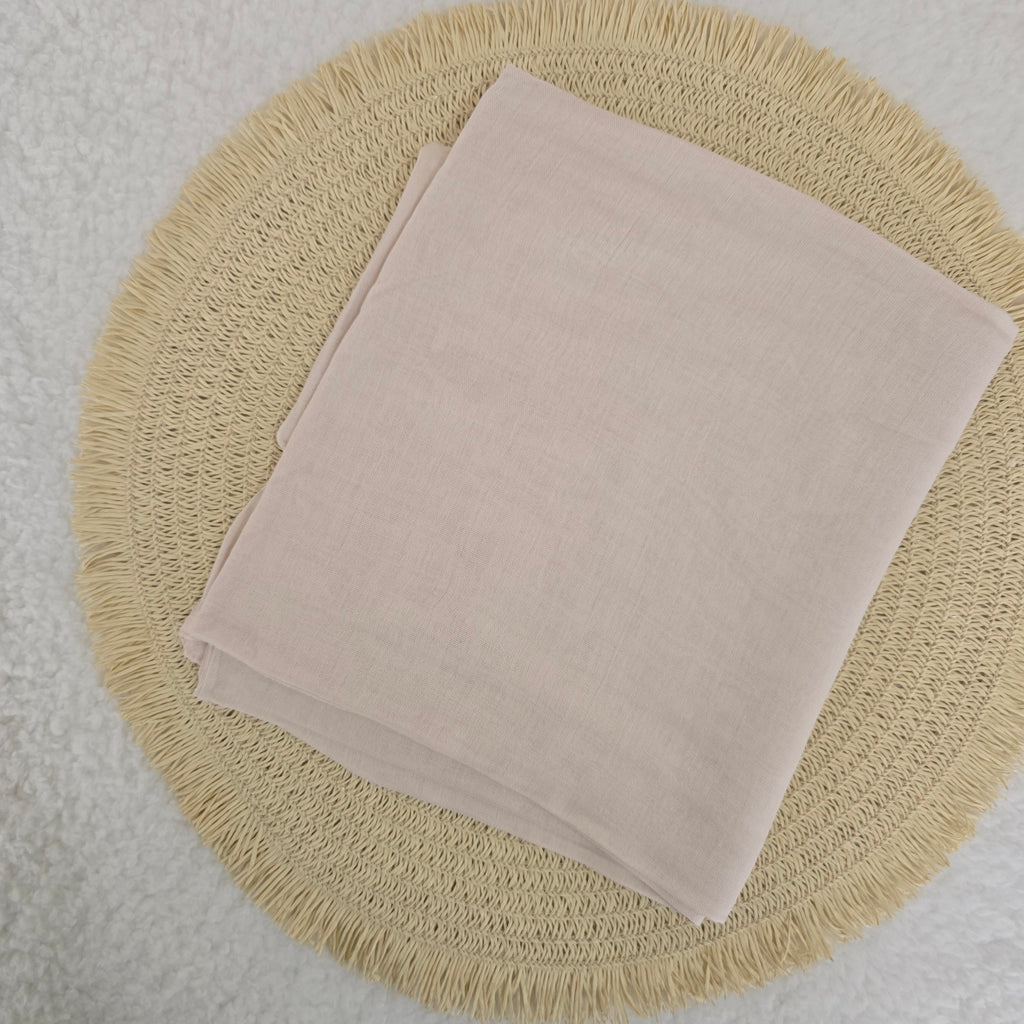 1pc Women's Bamboo Hijab Rose Nude, Solid Color Eco-Friendly Scarf, Breathable Bamboo  Hijab, Muslim Headwrap, Suitable for All Seasons