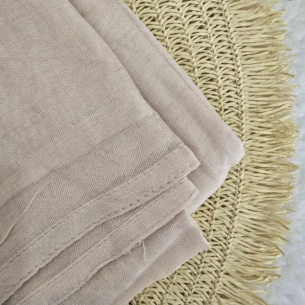 1pc Women's Bamboo Hijab Rose Nude, Solid Color Eco-Friendly Scarf, Breathable Bamboo  Hijab, Muslim Headwrap, Suitable for All Seasons