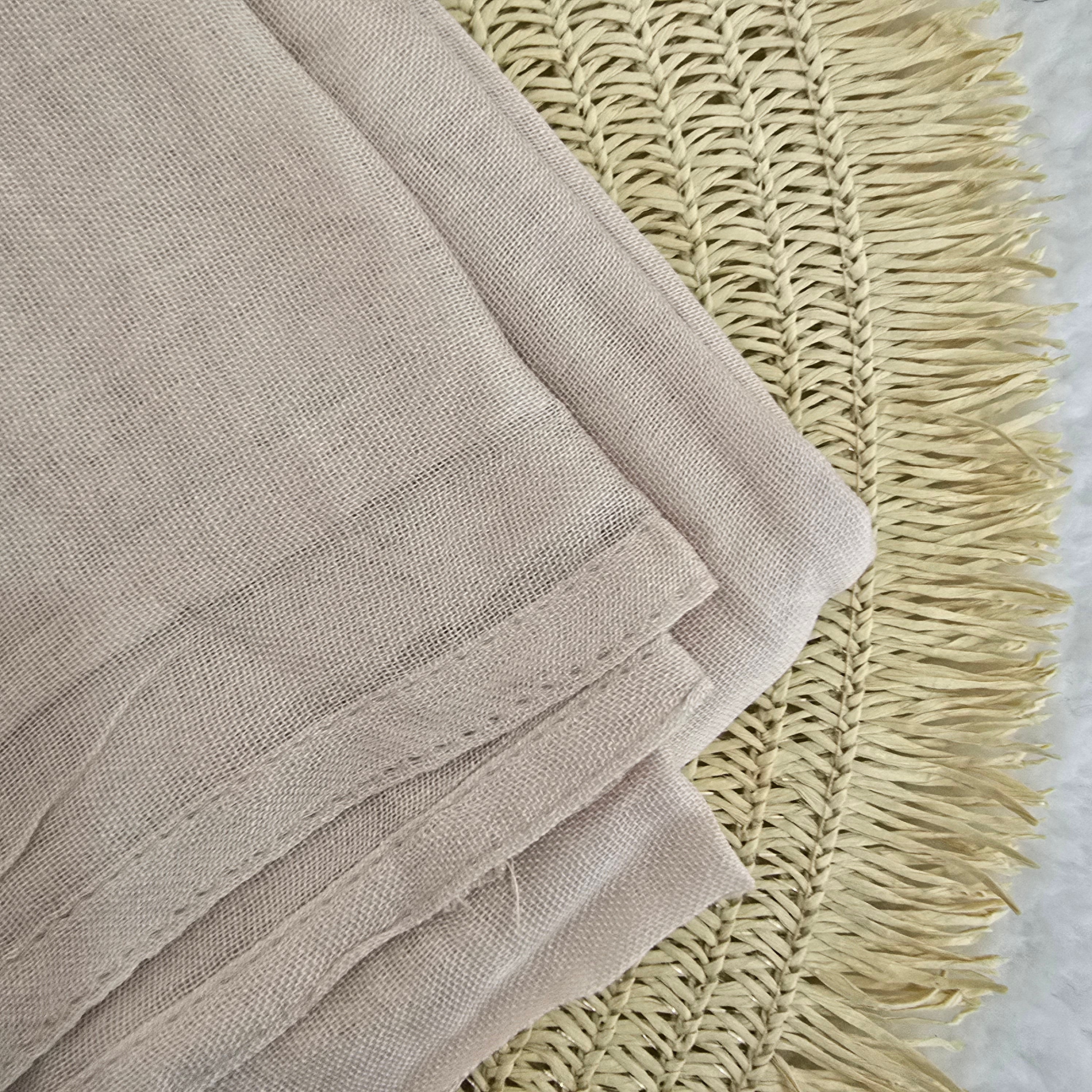 1pc Women's Bamboo Hijab Rose Nude, Solid Color Eco-Friendly Scarf, Breathable Bamboo  Hijab, Muslim Headwrap, Suitable for All Seasons