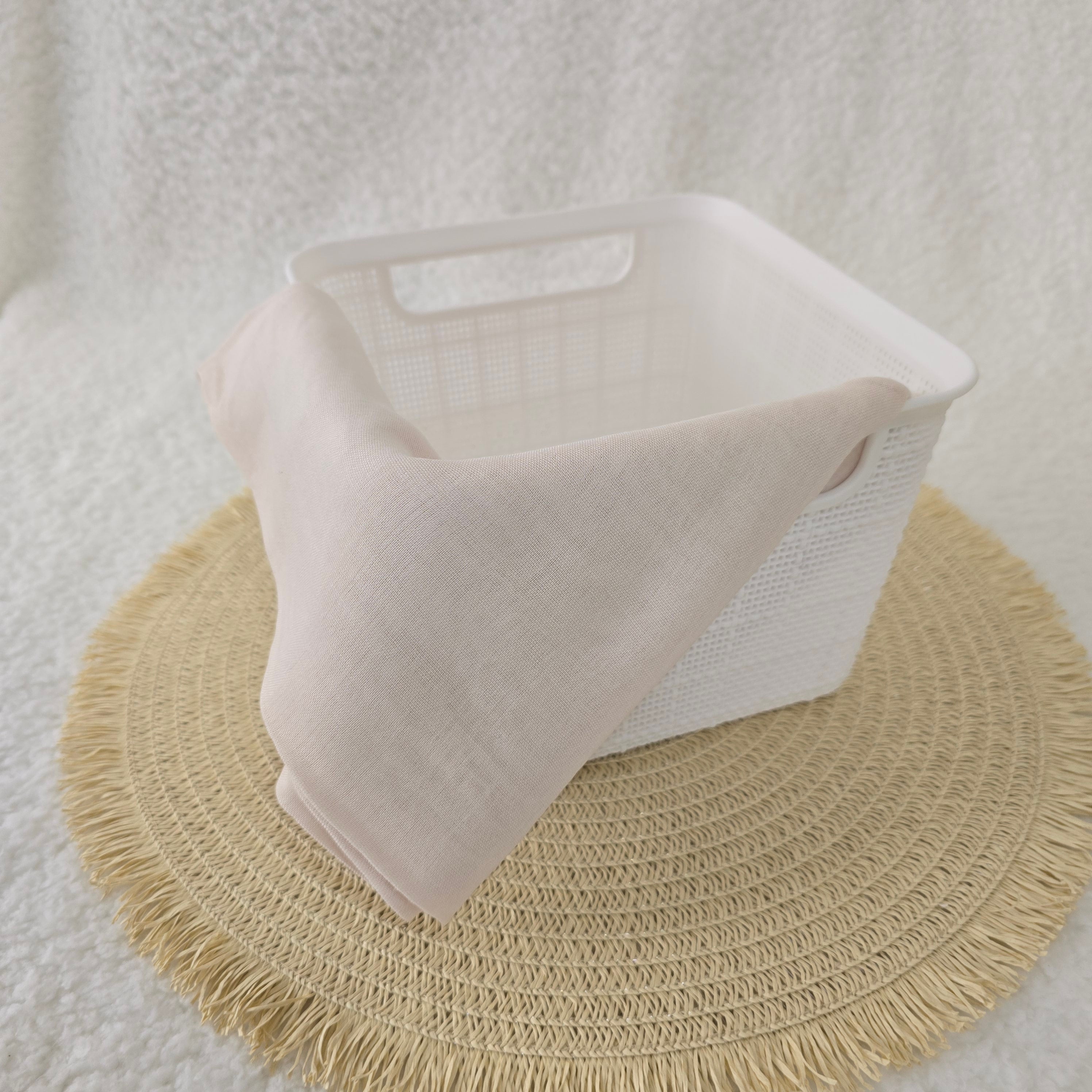 1pc Women's Bamboo Hijab Rose Nude, Solid Color Eco-Friendly Scarf, Breathable Bamboo  Hijab, Muslim Headwrap, Suitable for All Seasons