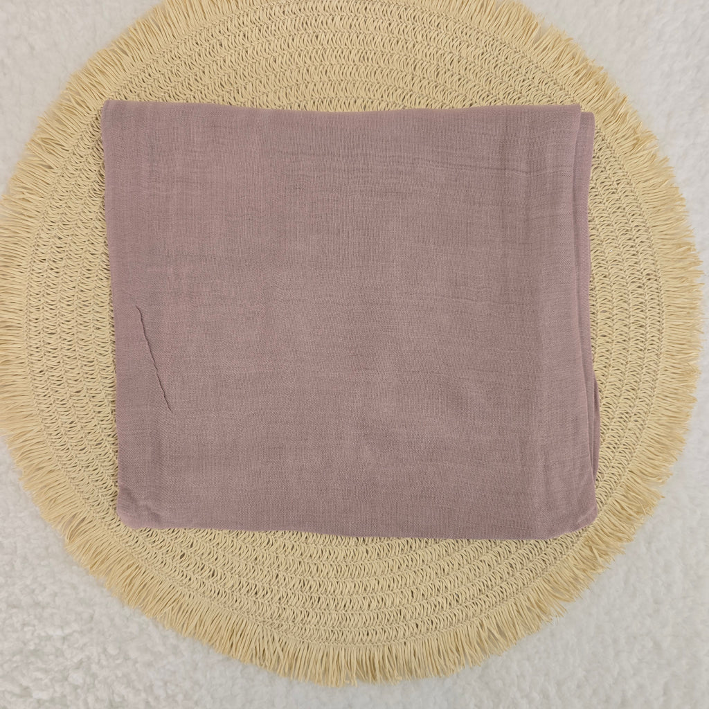 1pc Women's Bamboo Hijab Rose Taupe, Solid Color Eco-Friendly Scarf, Breathable Bamboo  Hijab, Muslim Headwrap, Suitable for All Seasons