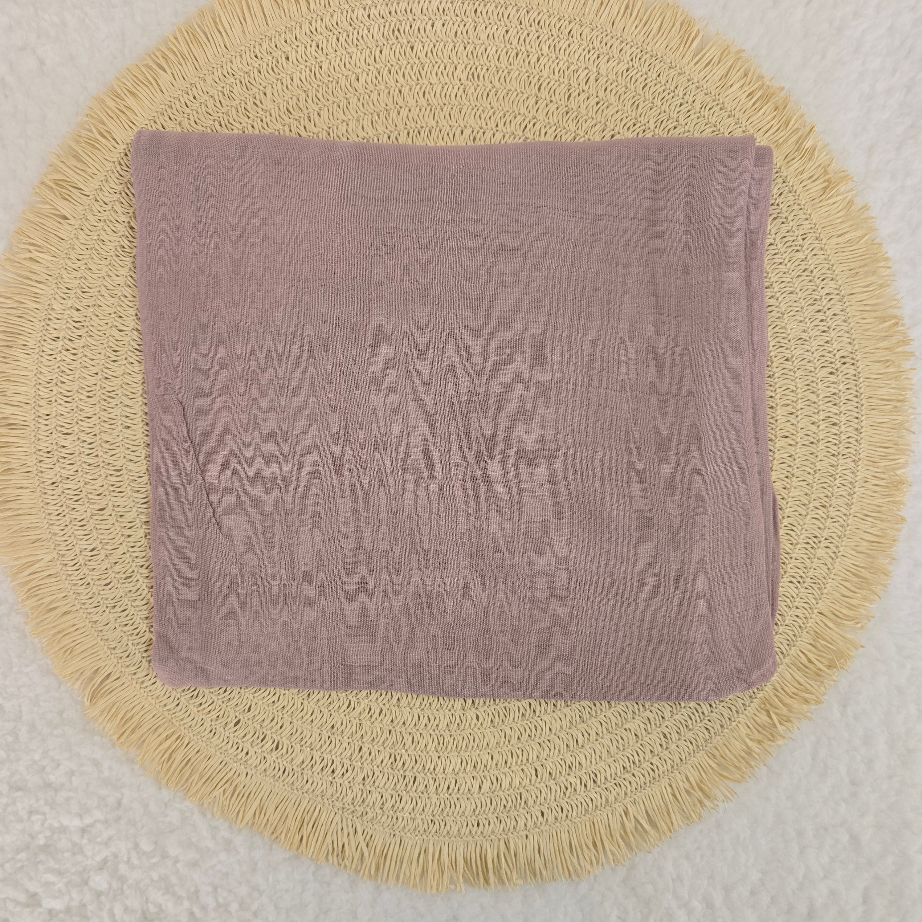 1pc Women's Bamboo Hijab Rose Taupe, Solid Color Eco-Friendly Scarf, Breathable Bamboo  Hijab, Muslim Headwrap, Suitable for All Seasons