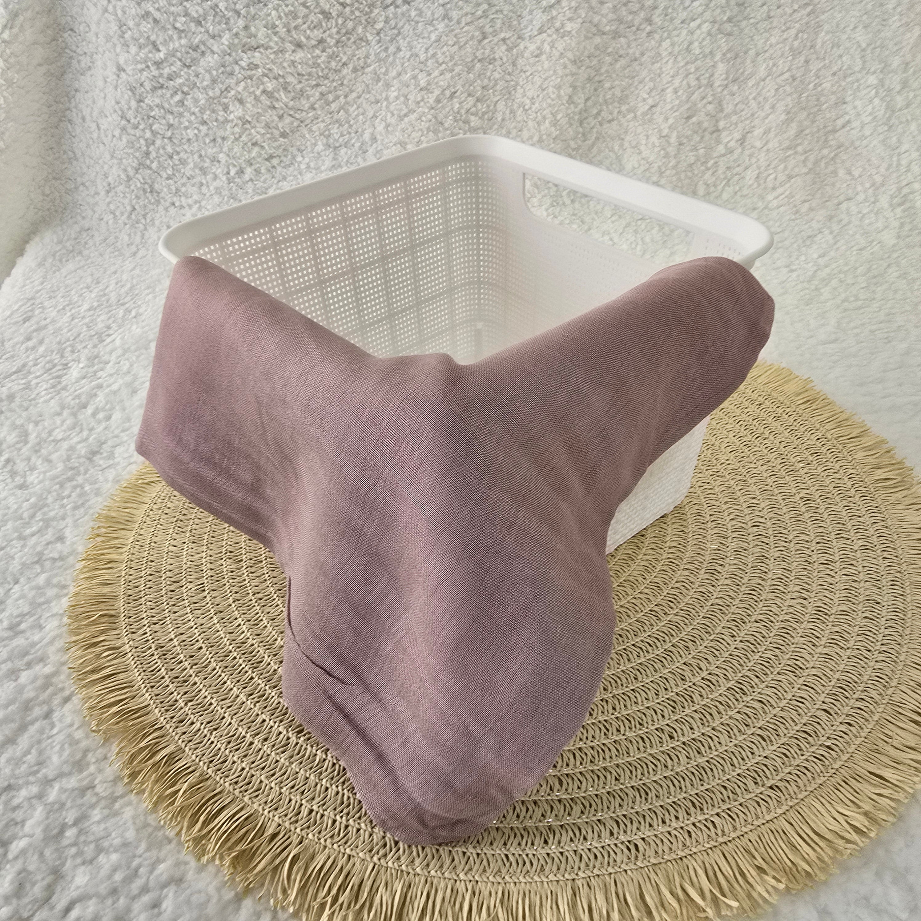 1pc Women's Bamboo Hijab Rose Taupe, Solid Color Eco-Friendly Scarf, Breathable Bamboo  Hijab, Muslim Headwrap, Suitable for All Seasons