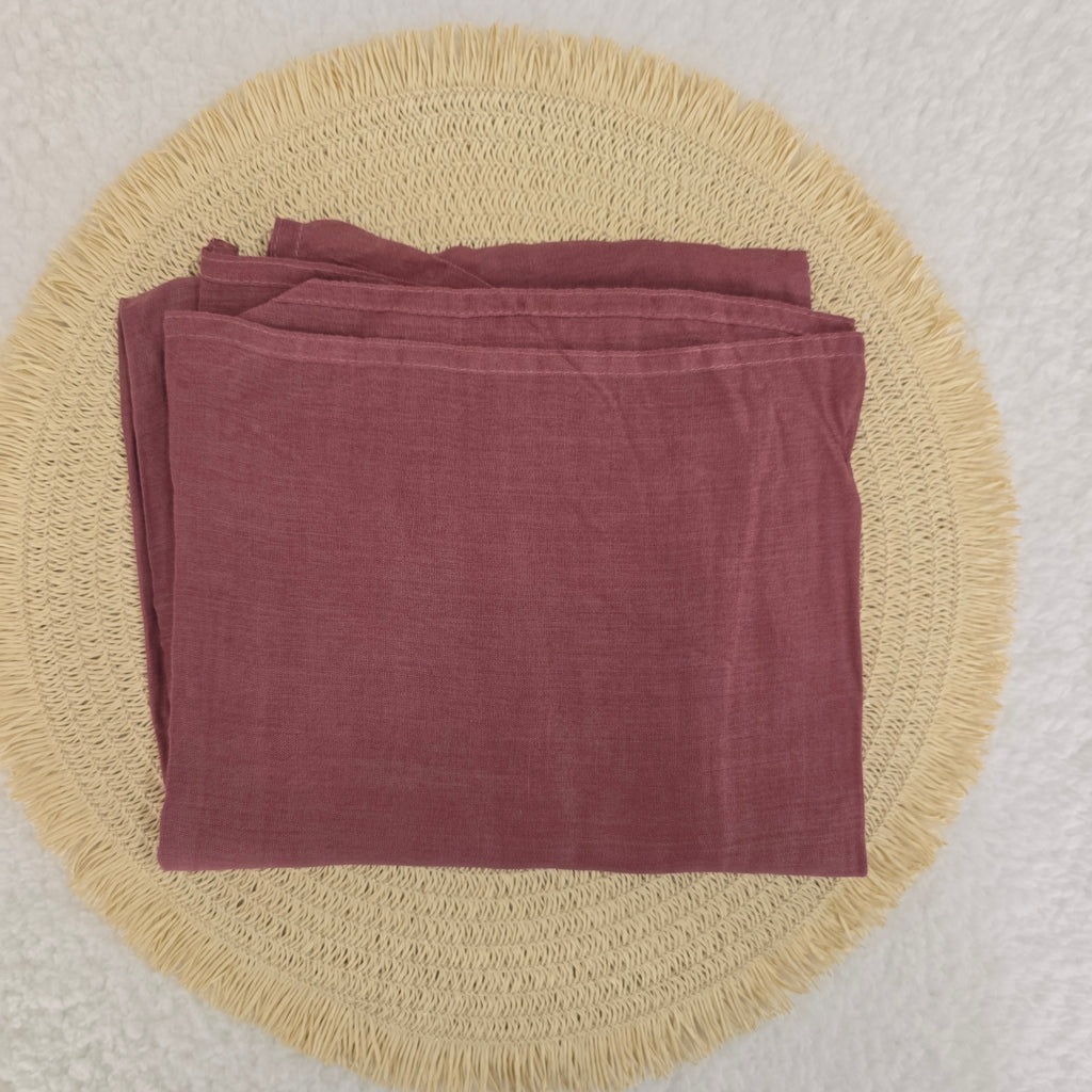 1pc Women's Bamboo Hijab Rosewood , Solid Color Eco-Friendly Scarf, Breathable Bamboo  Hijab, Muslim Headwrap, Suitable for All Seasons