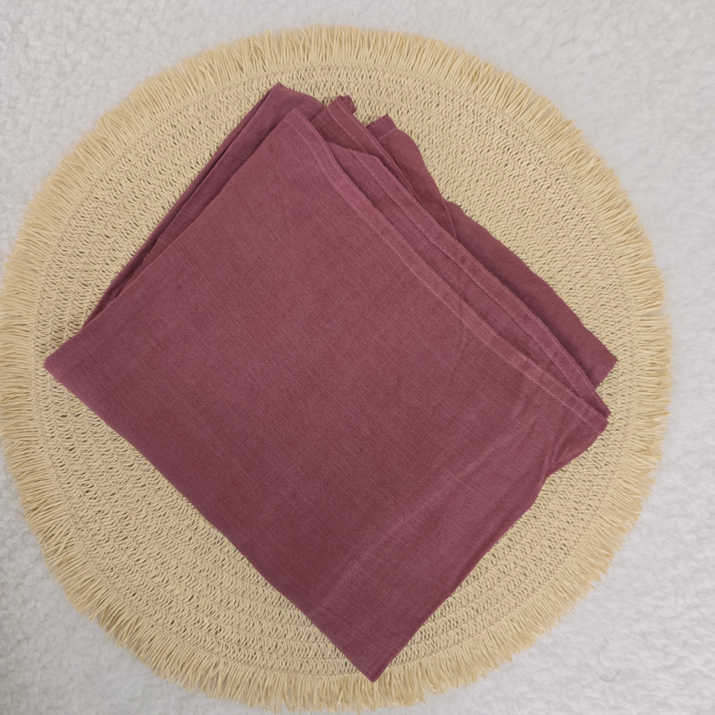 1pc Women's Bamboo Hijab Rosewood , Solid Color Eco-Friendly Scarf, Breathable Bamboo  Hijab, Muslim Headwrap, Suitable for All Seasons