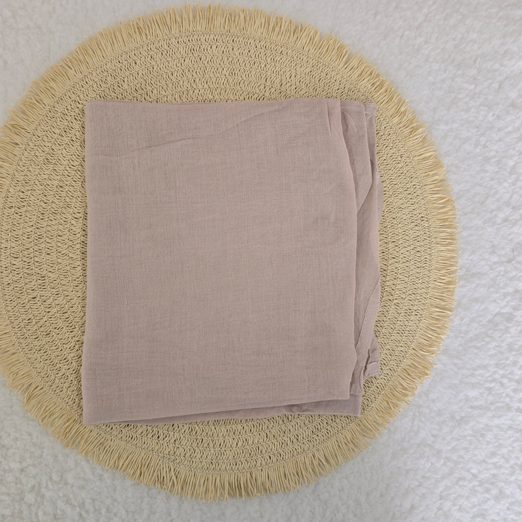 1pc Women's Bamboo Hijab Stone Nude, Solid Color Eco-Friendly Scarf, Breathable Bamboo  Hijab, Muslim Headwrap, Suitable for All Seasons