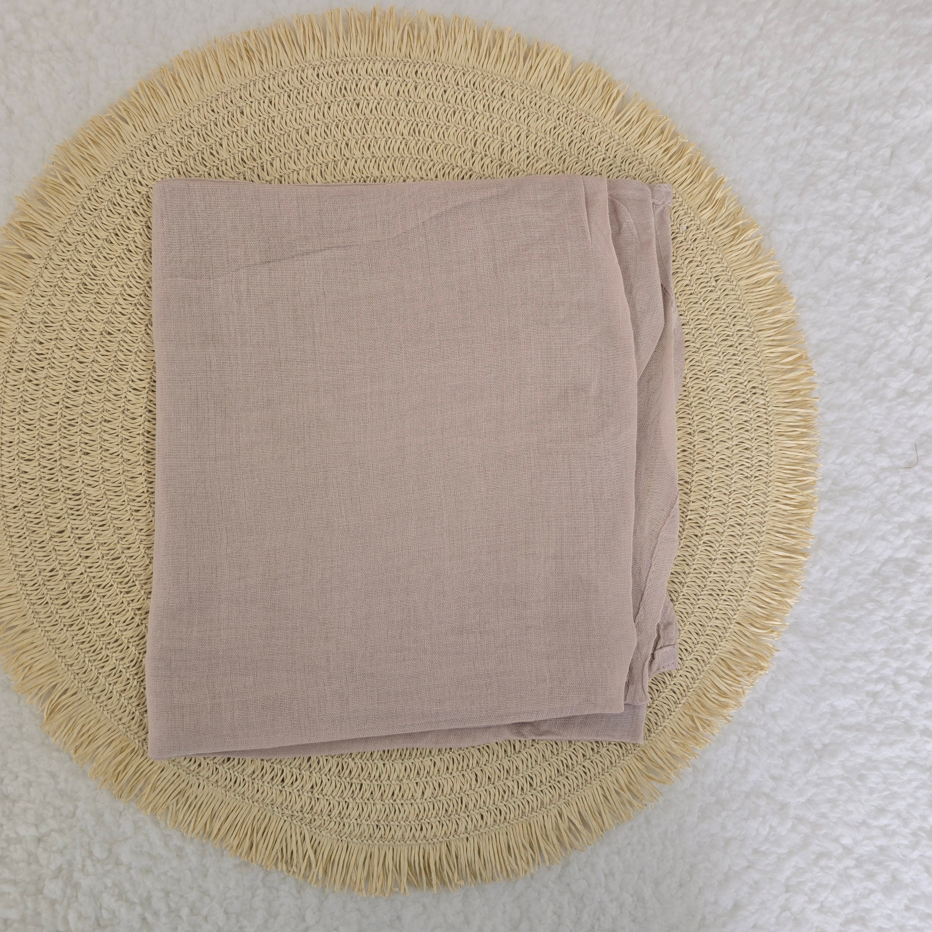 1pc Women's Bamboo Hijab Stone Nude, Solid Color Eco-Friendly Scarf, Breathable Bamboo  Hijab, Muslim Headwrap, Suitable for All Seasons