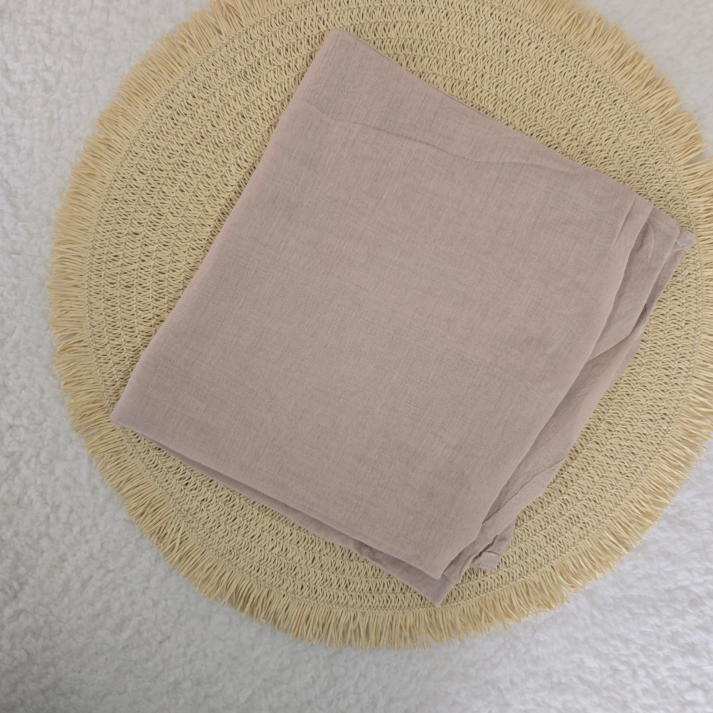 1pc Women's Bamboo Hijab Stone Nude, Solid Color Eco-Friendly Scarf, Breathable Bamboo  Hijab, Muslim Headwrap, Suitable for All Seasons