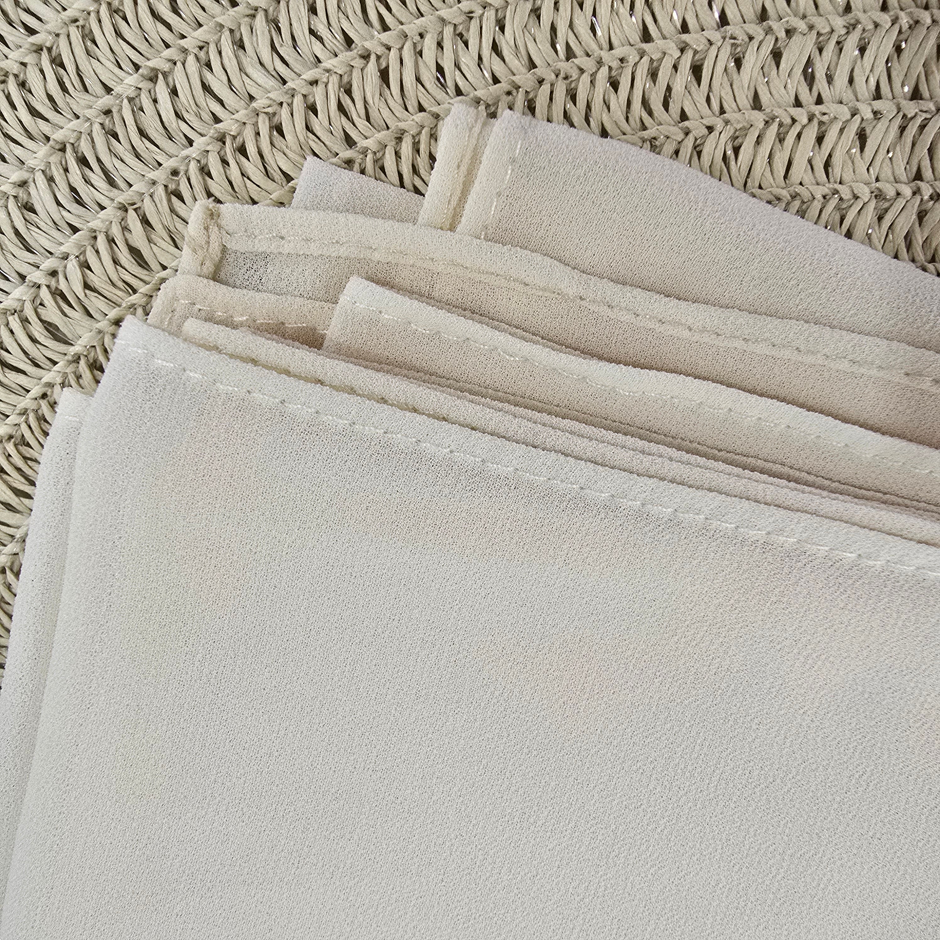 1pc Women's Chiffon Hijab Cream, Solid Color Knitted Scarf, Chiffon Hijab, Muslim Prayer Headwrap, Suitable For All Seasons