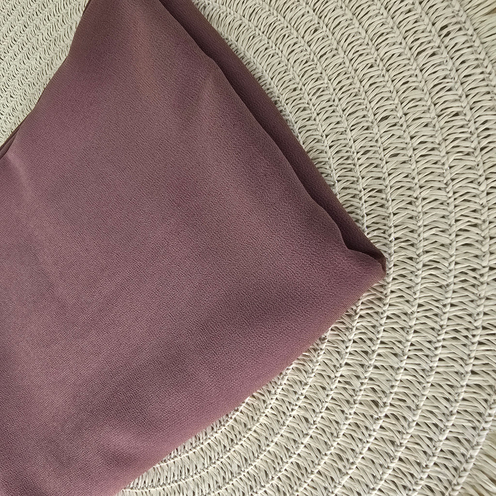 1pc Women's Chiffon Hijab Dark Cocoa, Solid Color Knitted Scarf, Chiffon Hijab, Muslim Prayer Headwrap, Suitable For All Seasons