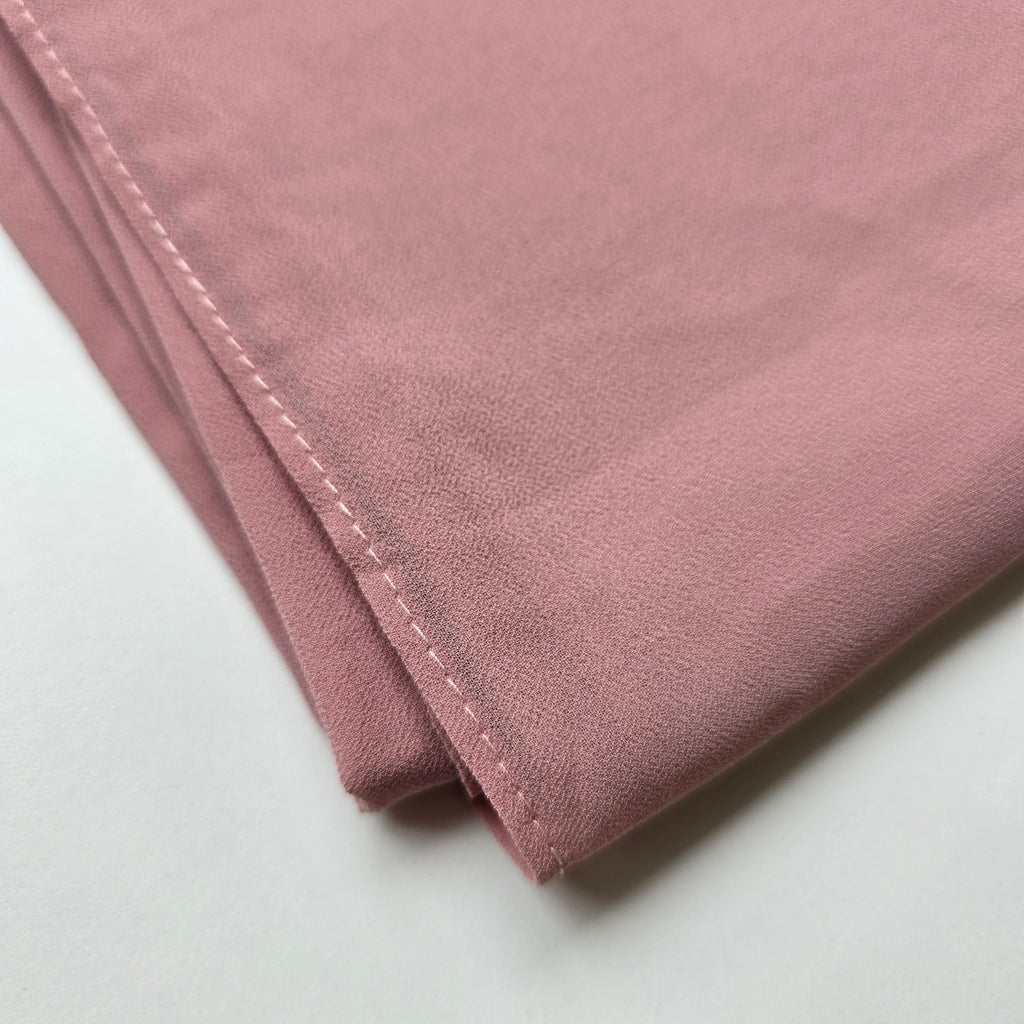 1pc Women's Chiffon Hijab Dusty Mauve, Solid Color Knitted Scarf, Chiffon Hijab, Muslim Prayer Headwrap, Suitable For All Seasons