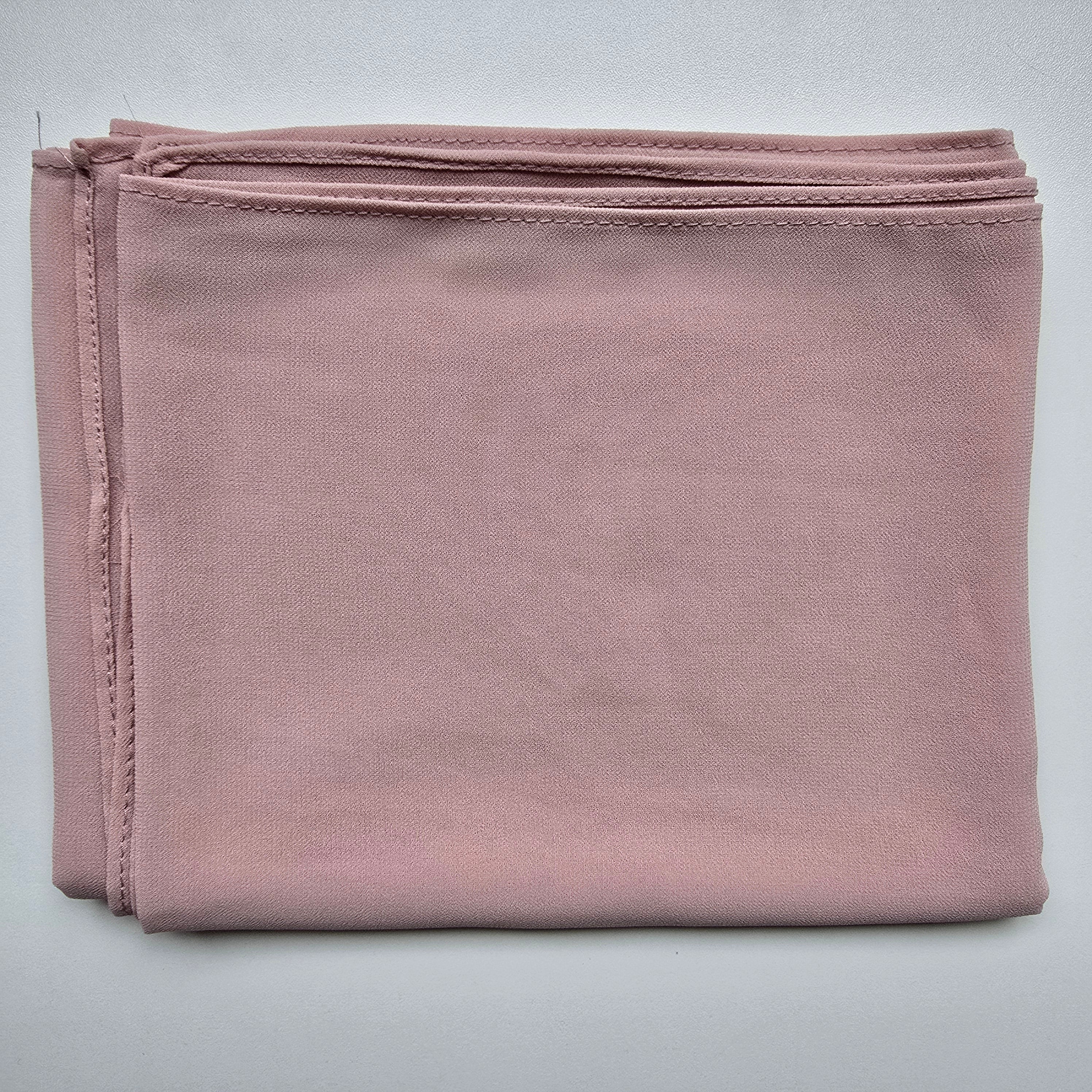 1pc Women's Chiffon Hijab Dusty Rosewood, Solid Color Knitted Scarf, Chiffon Hijab, Muslim Prayer Headwrap, Suitable For All Seasons