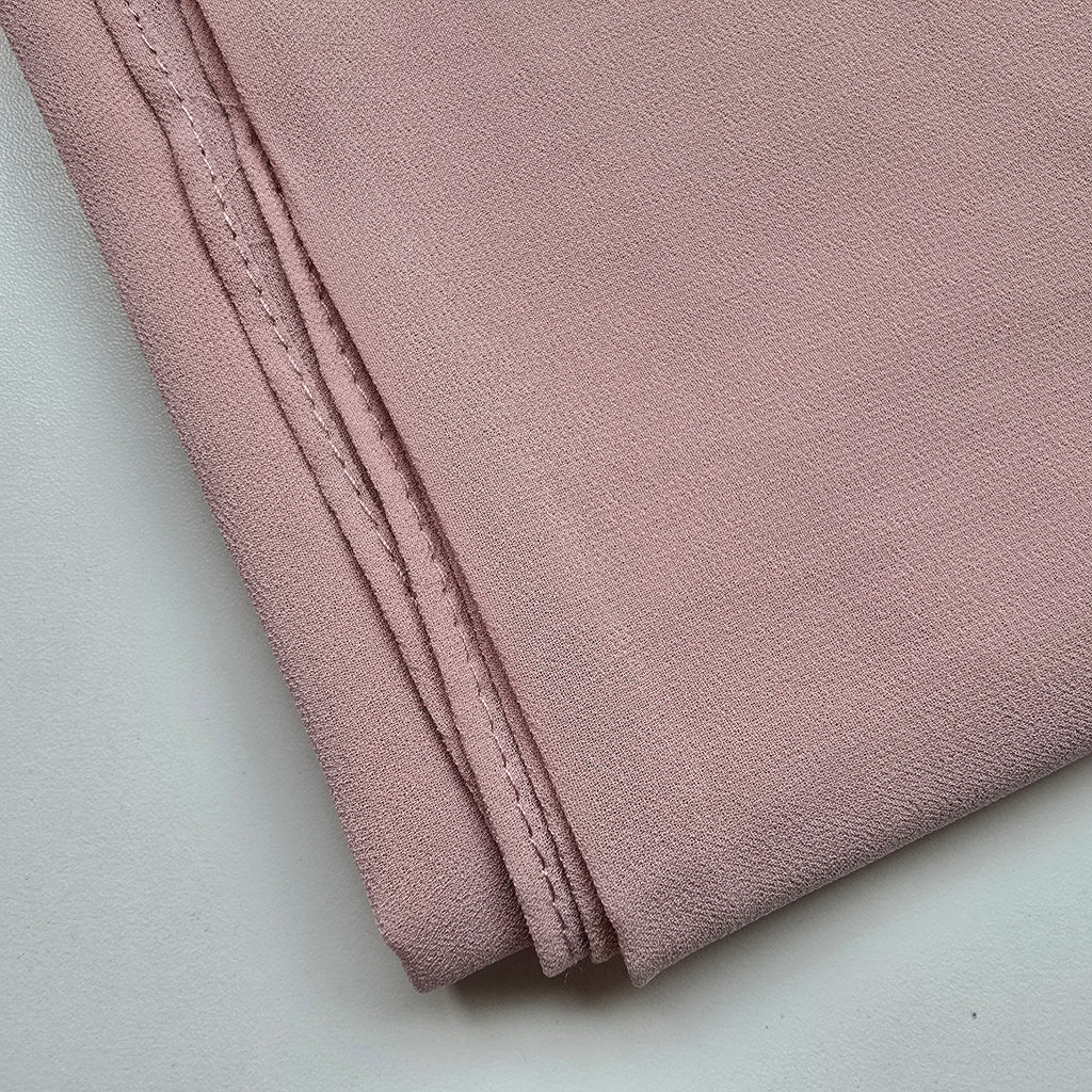 1pc Women's Chiffon Hijab Dusty Rosewood, Solid Color Knitted Scarf, Chiffon Hijab, Muslim Prayer Headwrap, Suitable For All Seasons