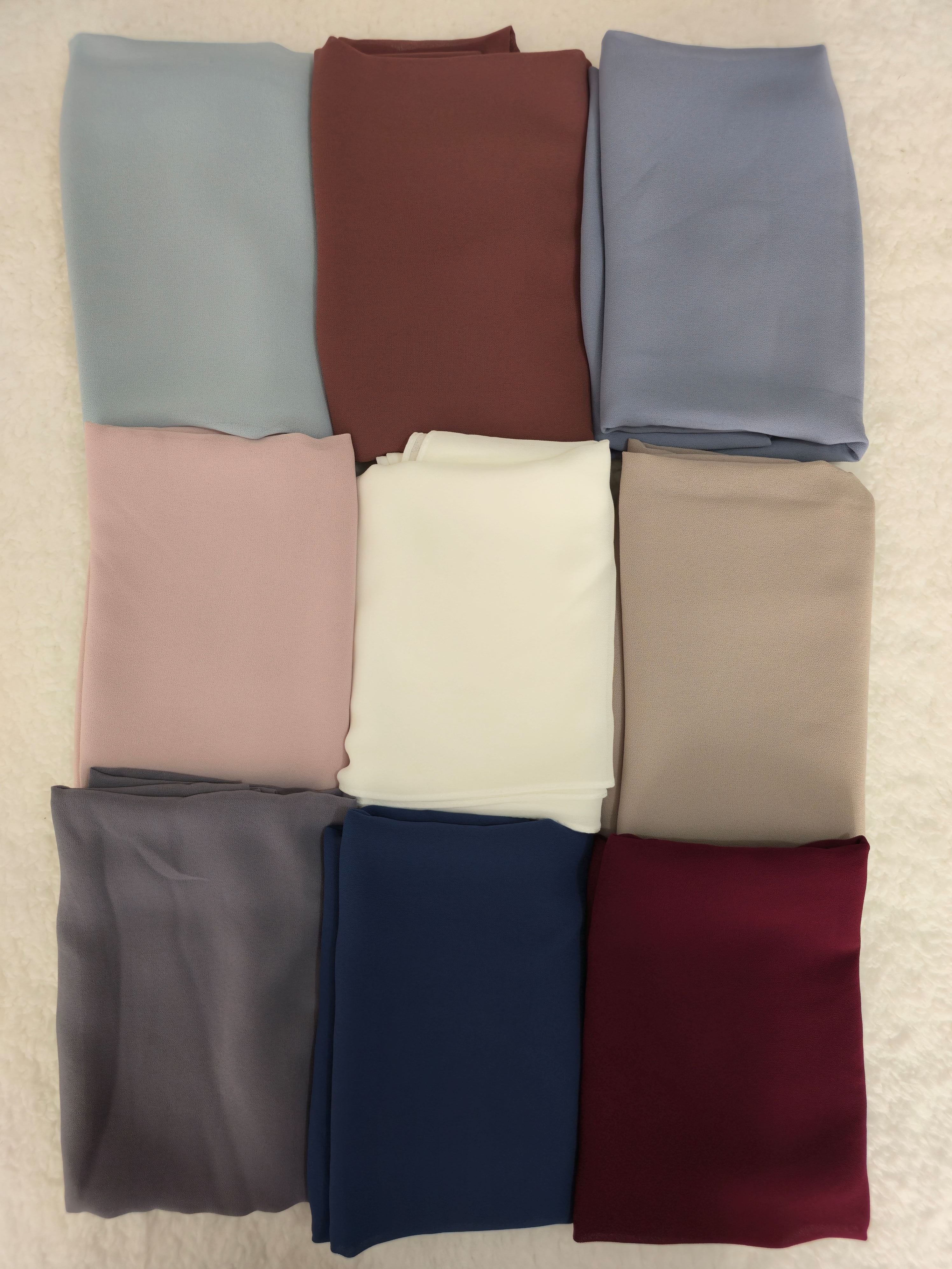 1pc Women's 2Meter Premium Chiffon Hijab  Warm Taupe, Solid Color Knitted Scarf, Chiffon Hijab, Muslim Prayer Headwrap, Suitable For All Seasons
