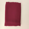 1pc Women's 2Meter Premium Chiffon Hijab Classic Maroon, Solid Color Knitted Scarf, Chiffon Hijab, Muslim Prayer Headwrap, Suitable For All Seasons