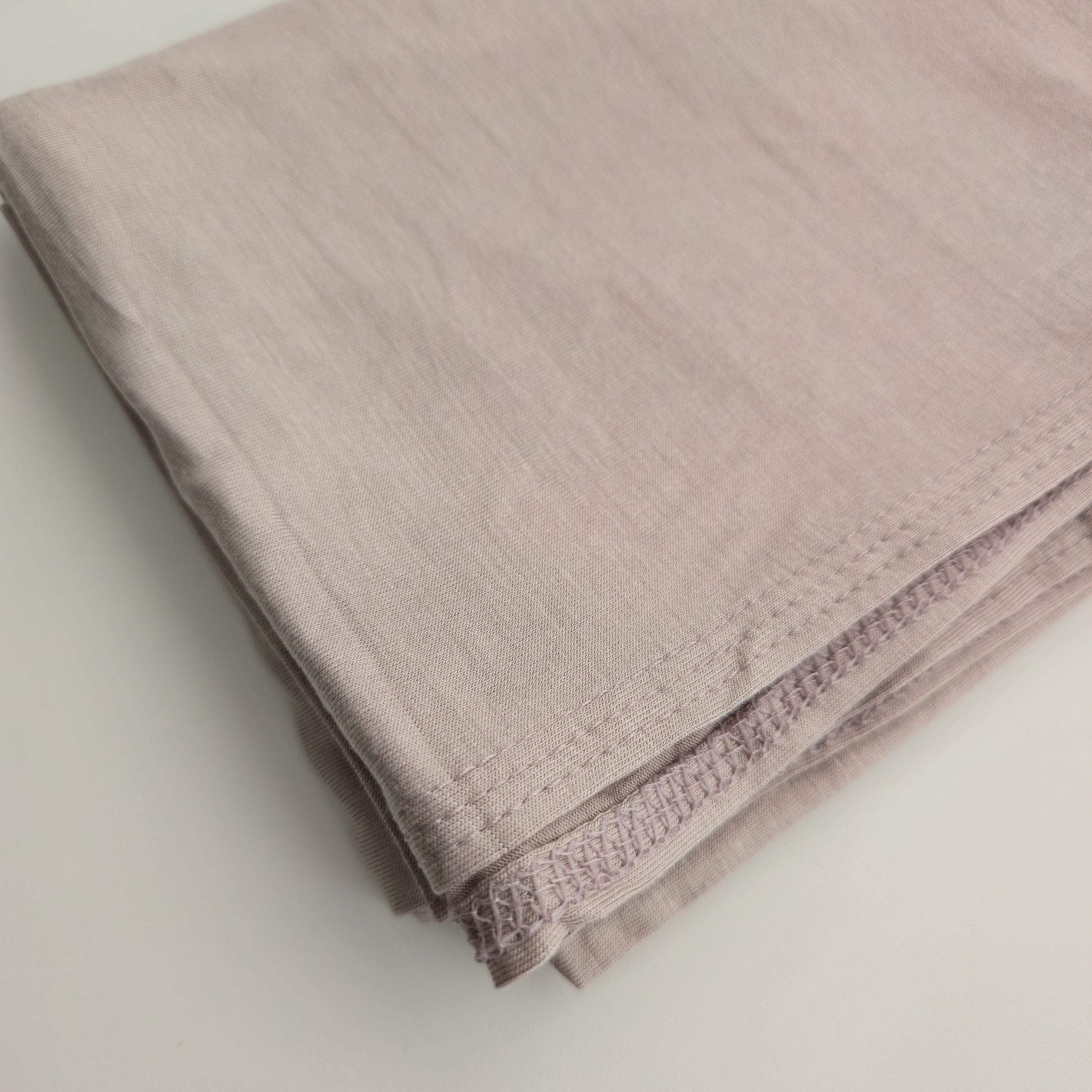 1pc Women's Premium Jersey Hijab Dusty Beige, Solid Color Knitted Scarf, Jersey Hijab, Muslim Prayer Headwrap, Suitable For All Seasons